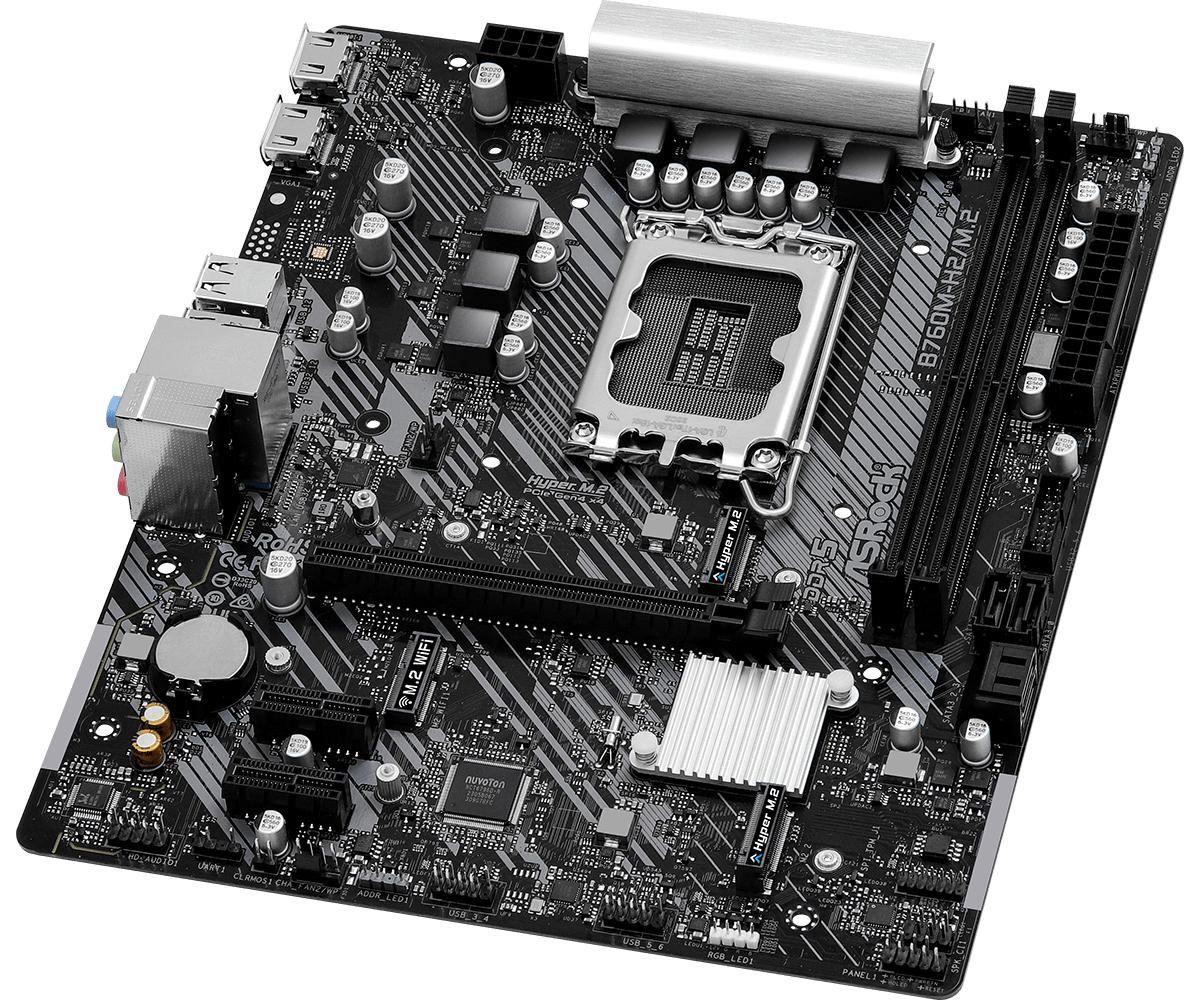 ASRock B760M-H2/M.2 Micro-ATX LGA1700 sokkel Intel B760