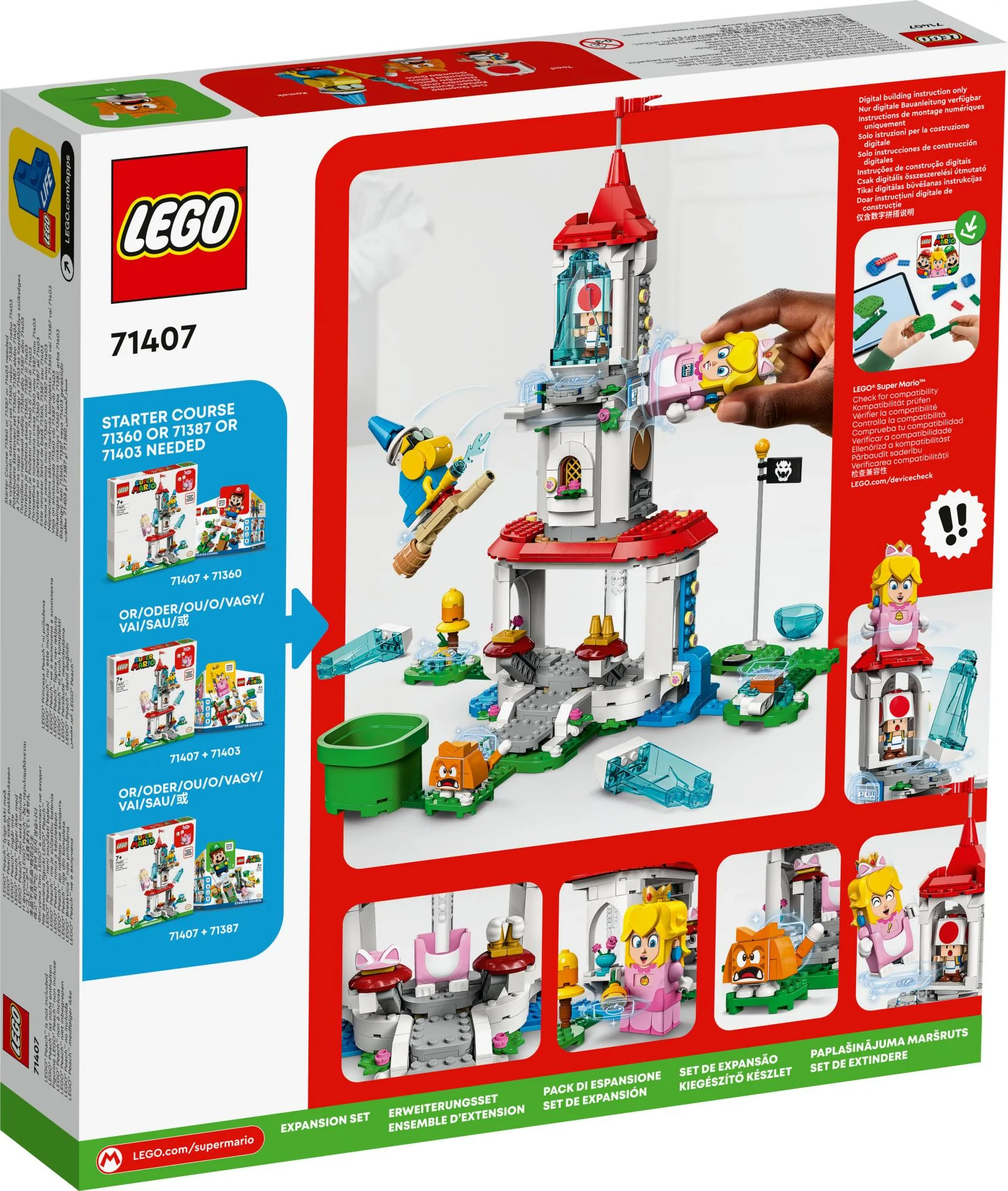 LEGO Super Mario - Cat Peach Suit and Frozen Tower Expansion Set (71407)