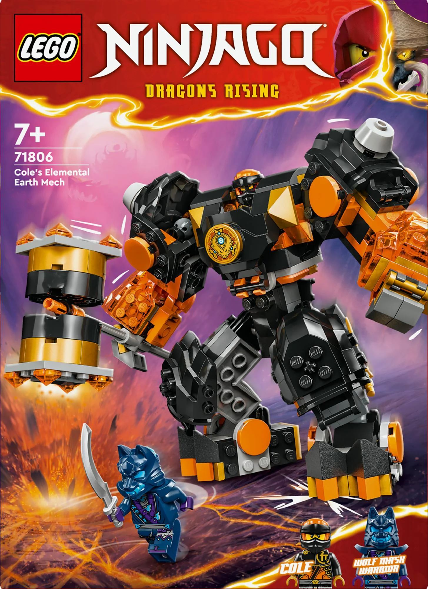 LEGO 71806 Ninjago Cole's Earth Mech