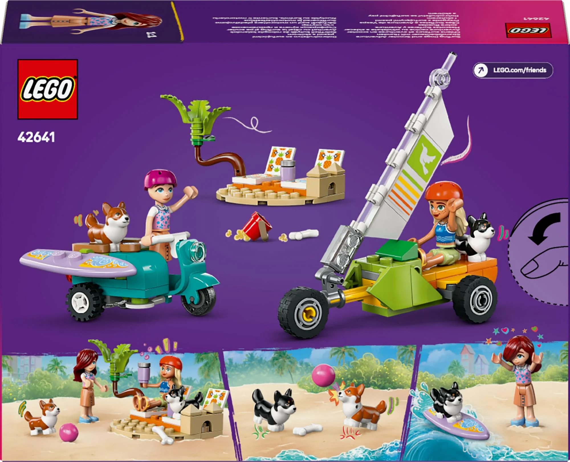 LEGO 42641 LEGO Friends Beach Adventure with Dogs