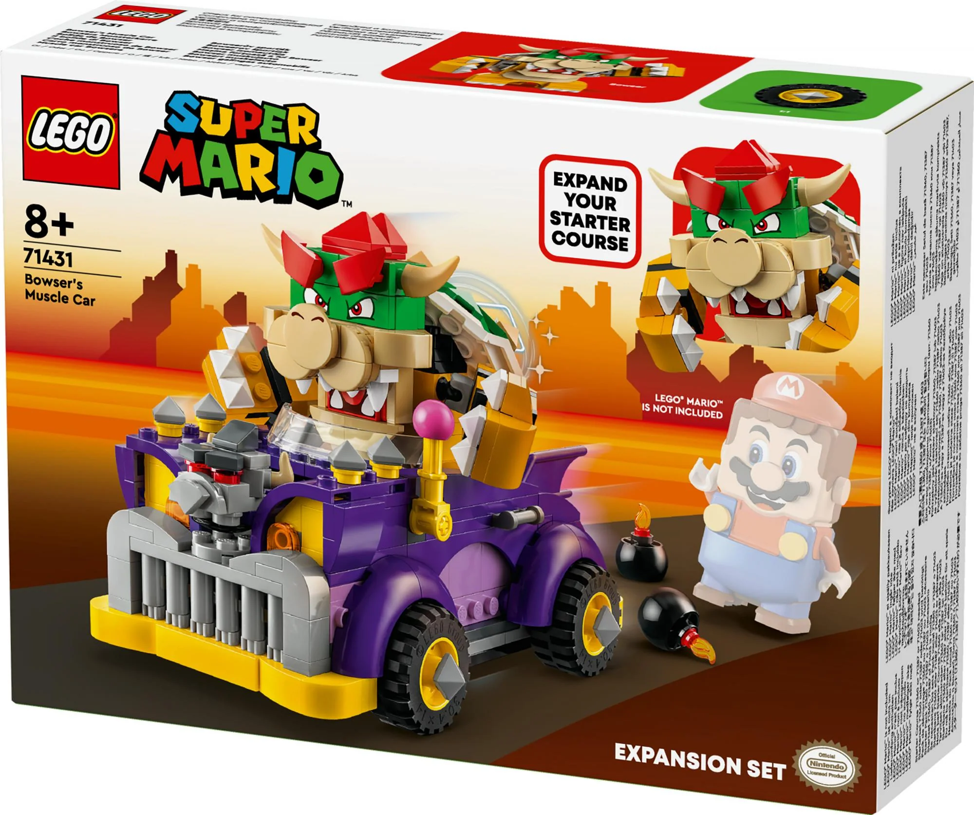 LEGO Super Mario - Bowser's Muscle Car Expansion Set (71431)