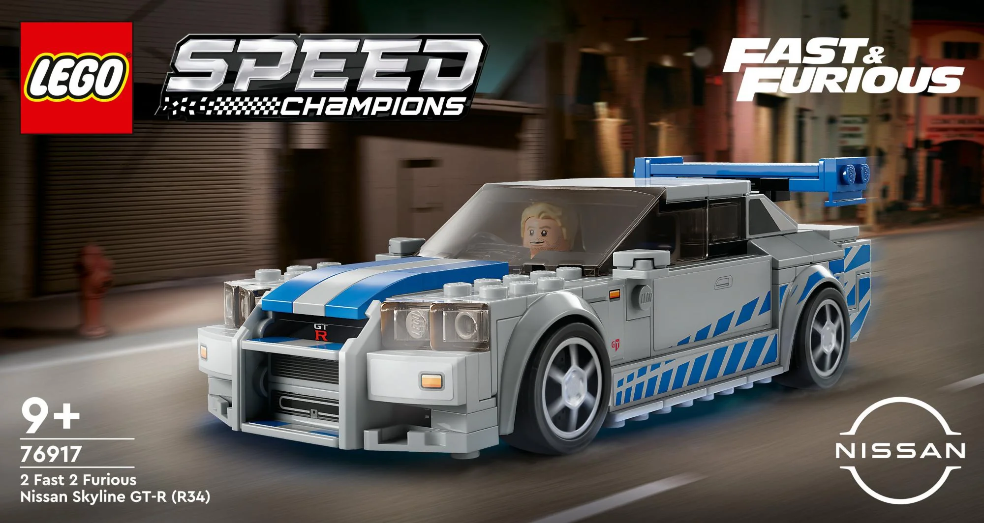 LEGO Speed Champions - 2 Fast 2 Furious Nissan Skyline GT-R R34 (76917)