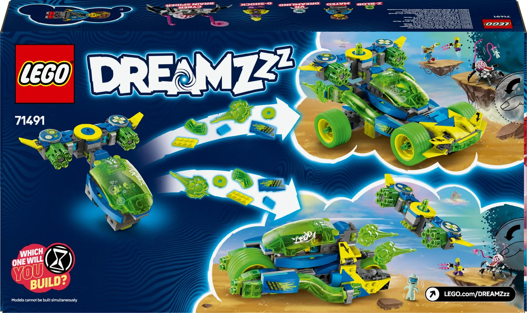 LEGO 71491 DREAMZzz Mateo with the Z-Blob Action Racing car