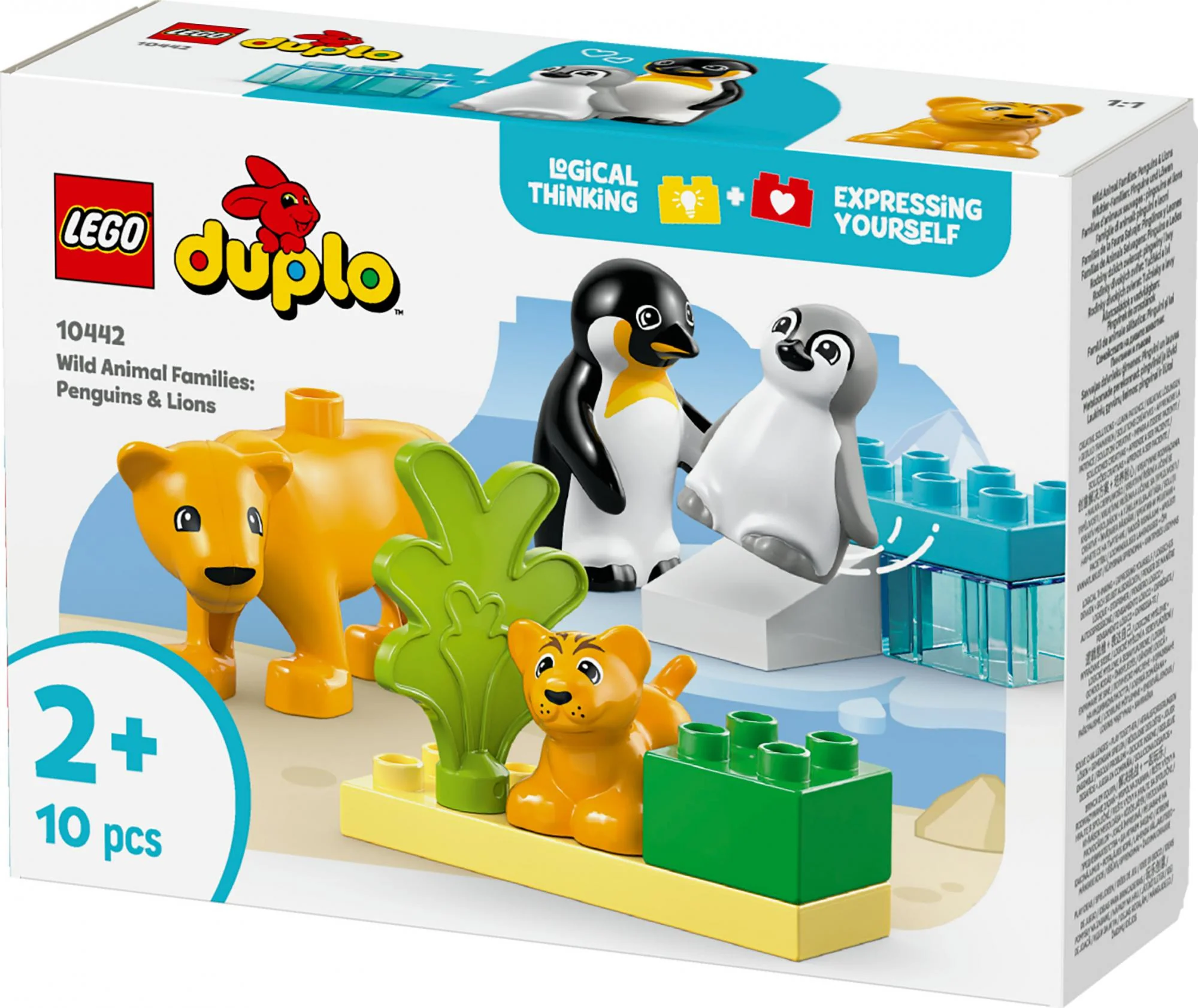 LEGO 10442 DUPLO Town wild animal families: penguins and lions