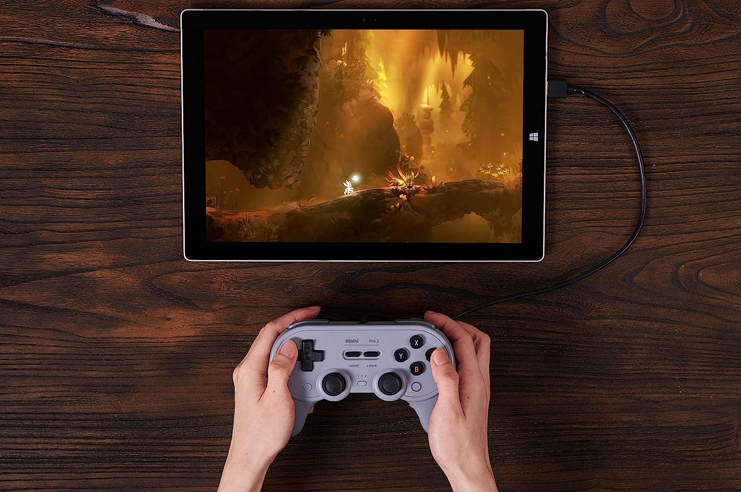 8BitDo Pro2 Kablet Gamepad Grå Edition