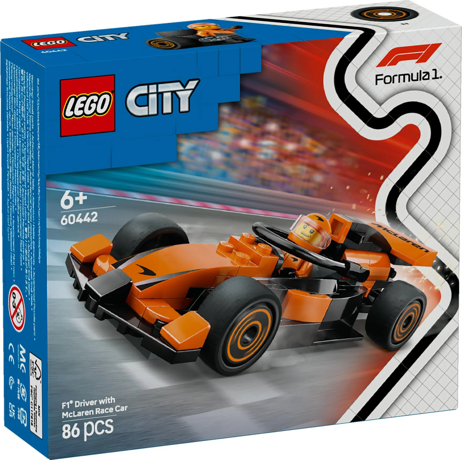 LEGO 60442 City F1 Racer with McLaren Racing Car