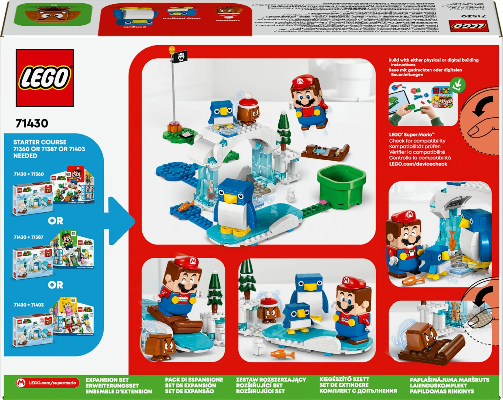LEGO Super Mario - Penguin Family Snow Adventure Expansion Set (71430)