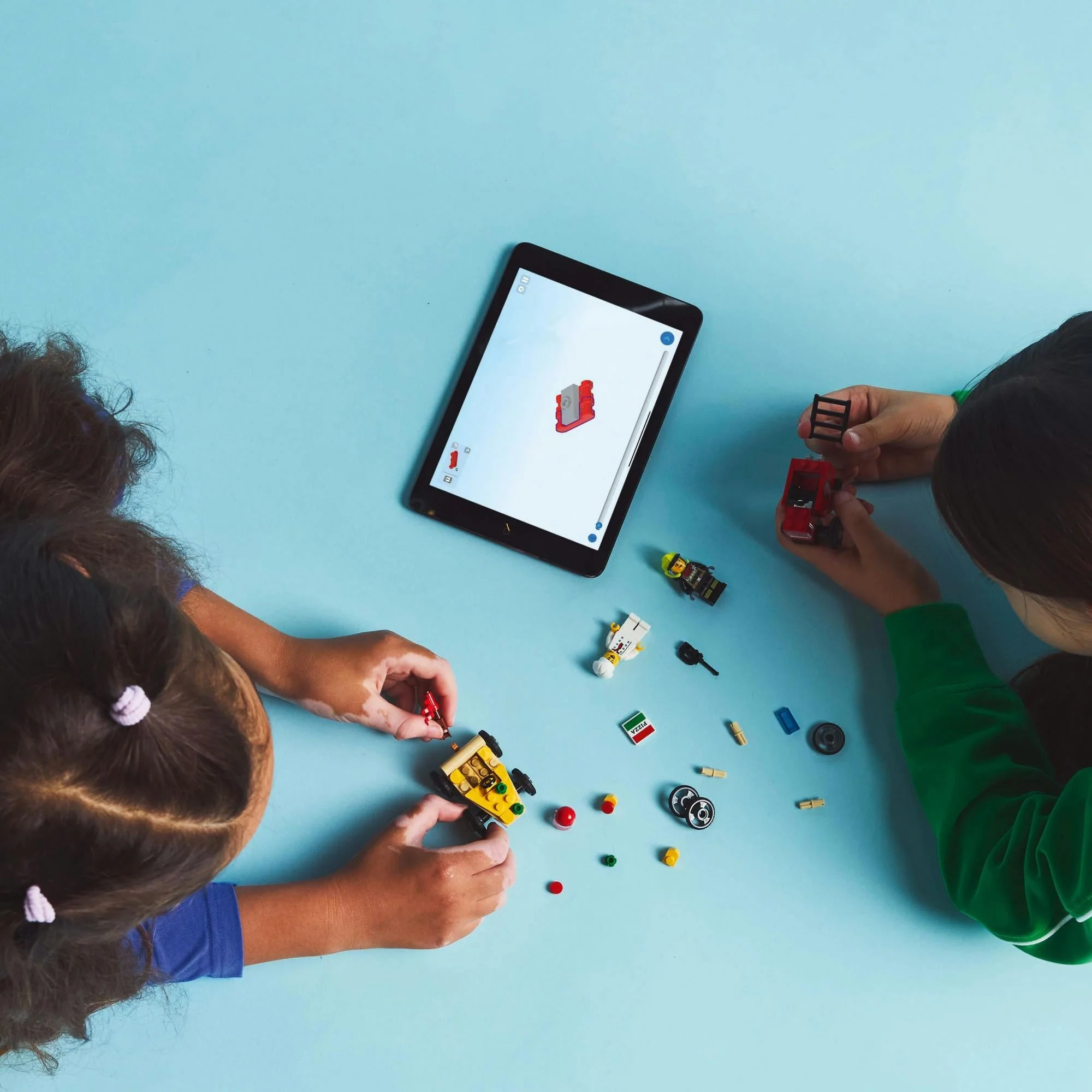 LEGO 60458 City Pizza Delivery Truck vs. Fire Truck