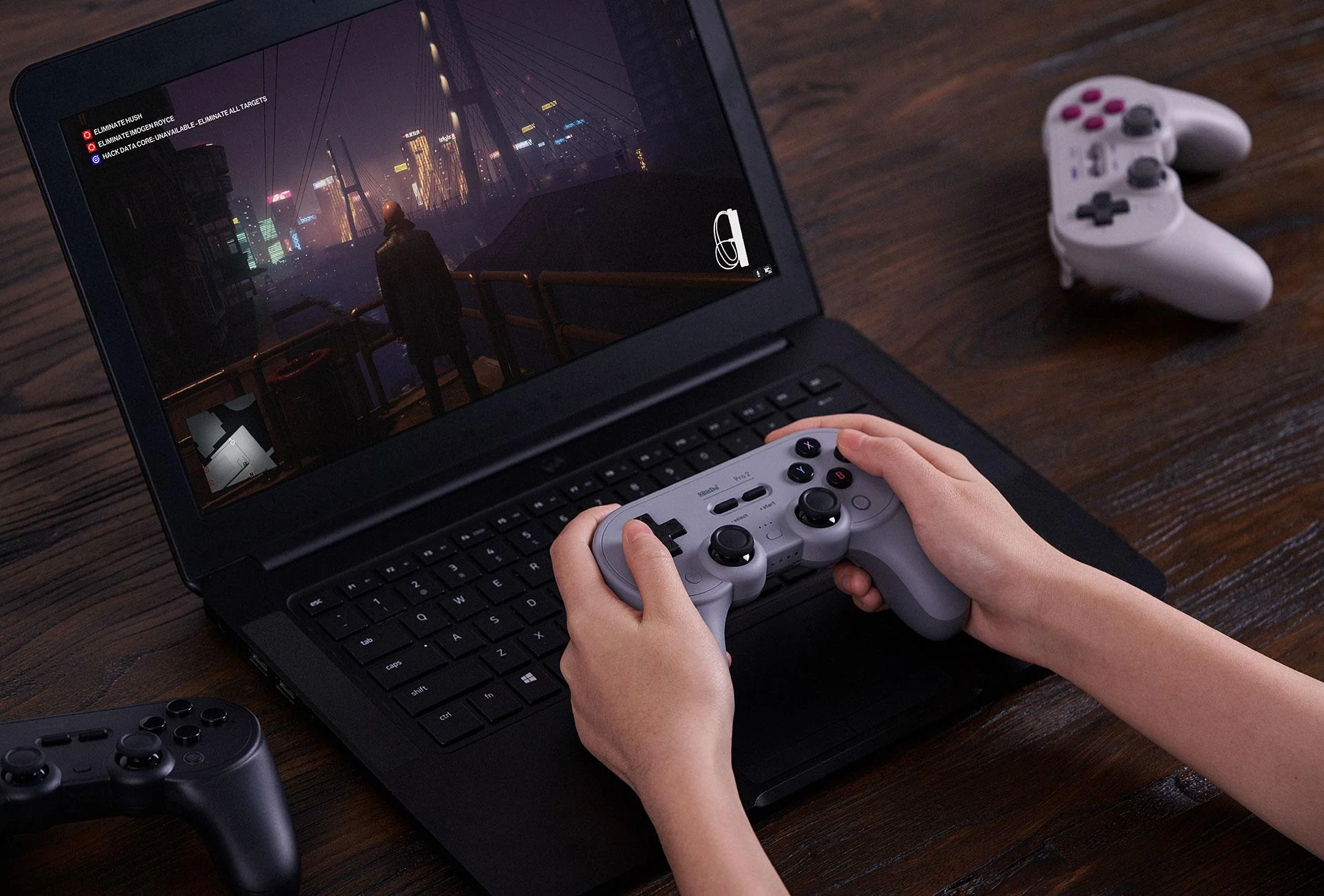8BitDo PRO 2 Gamepad Grå Edition