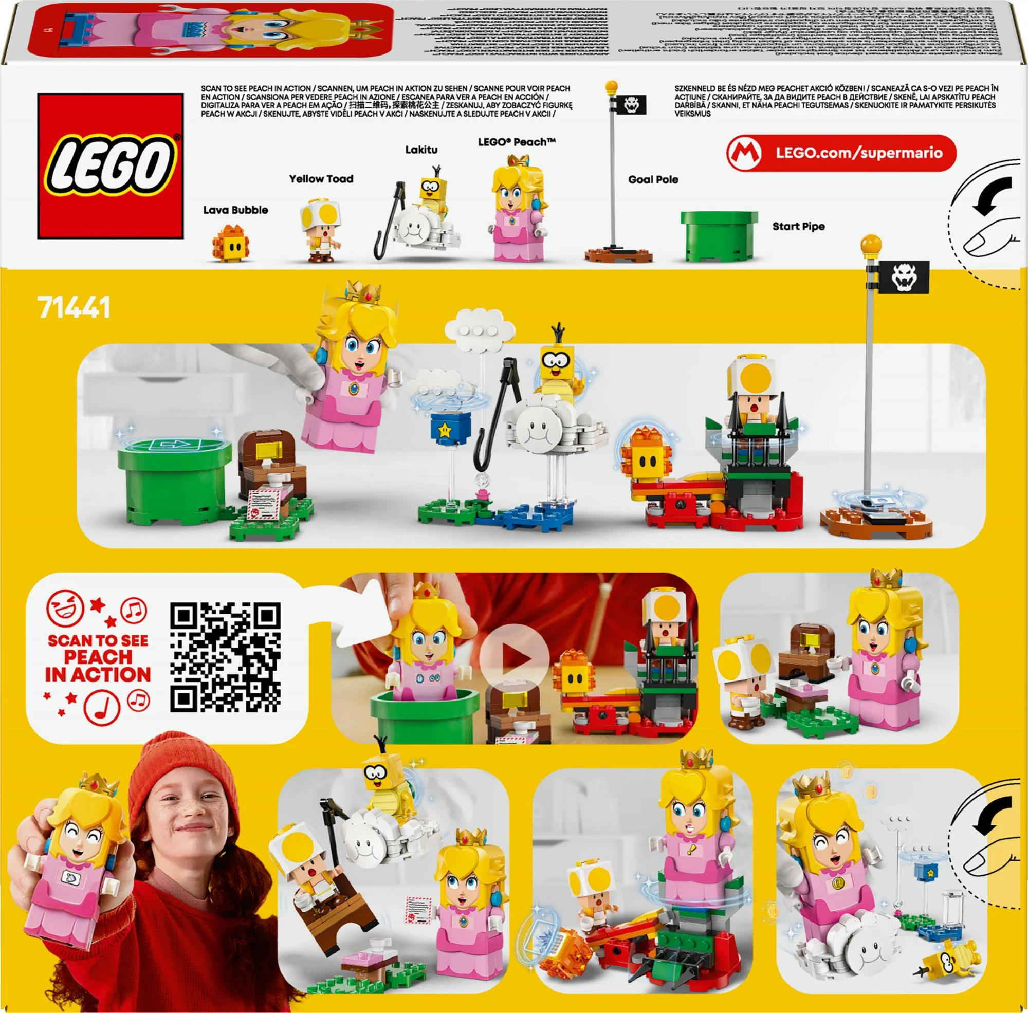 LEGO 71441 Super Mario Adventures with the interactive LEGO Peach