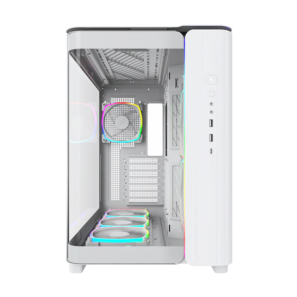 Montech King 95 Pro Hvid-  curved glas