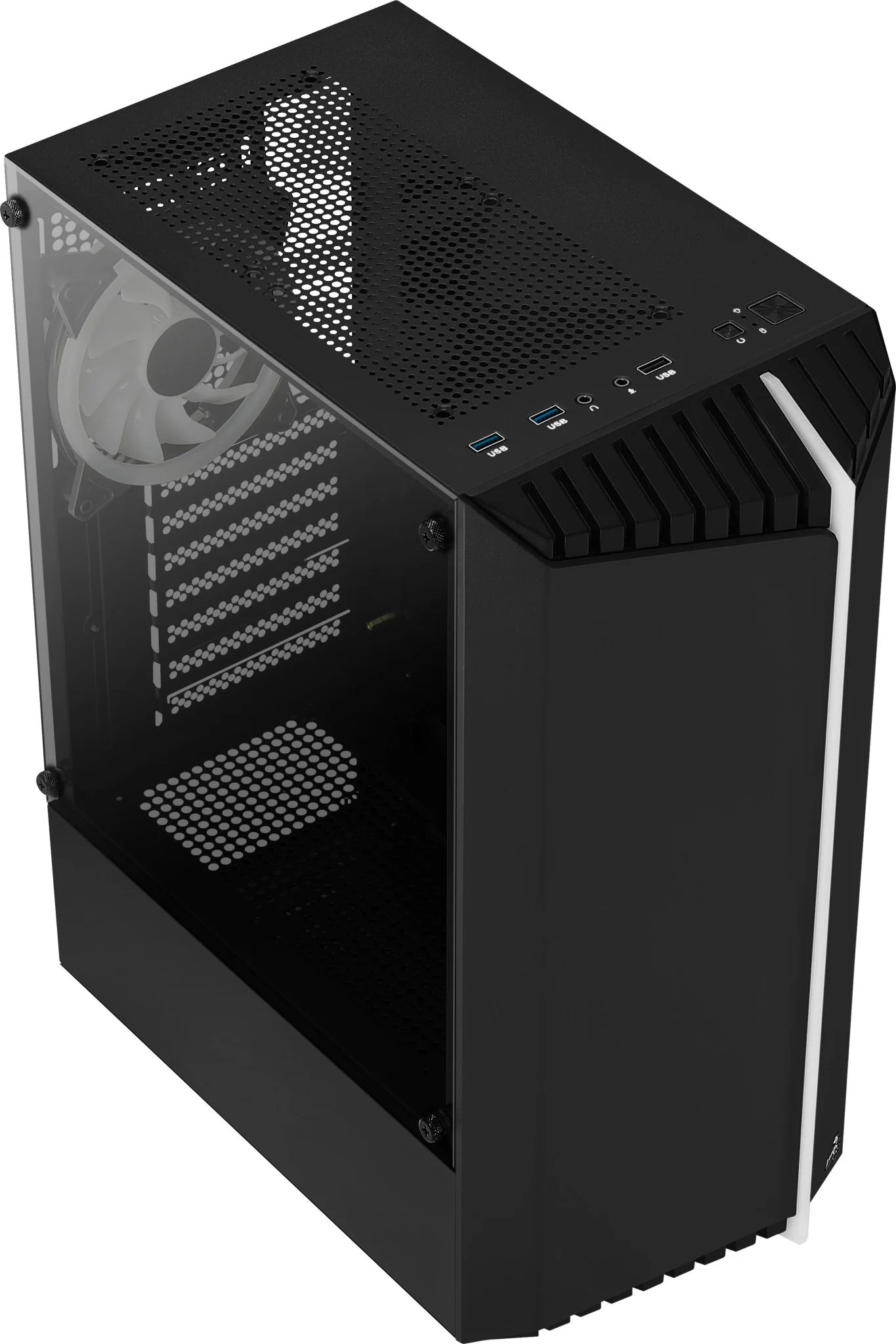 AeroCool PGS V Series Bionic Tower ATX Ohne Netzteil Schwarz