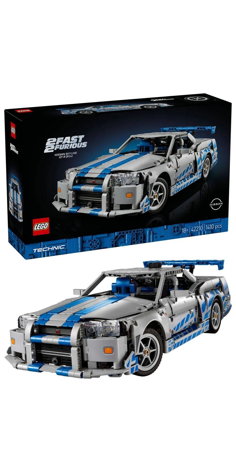 LEGO 42210 Technic 2 Fast 2 Furious Nissan Skyline GT-R(R34)