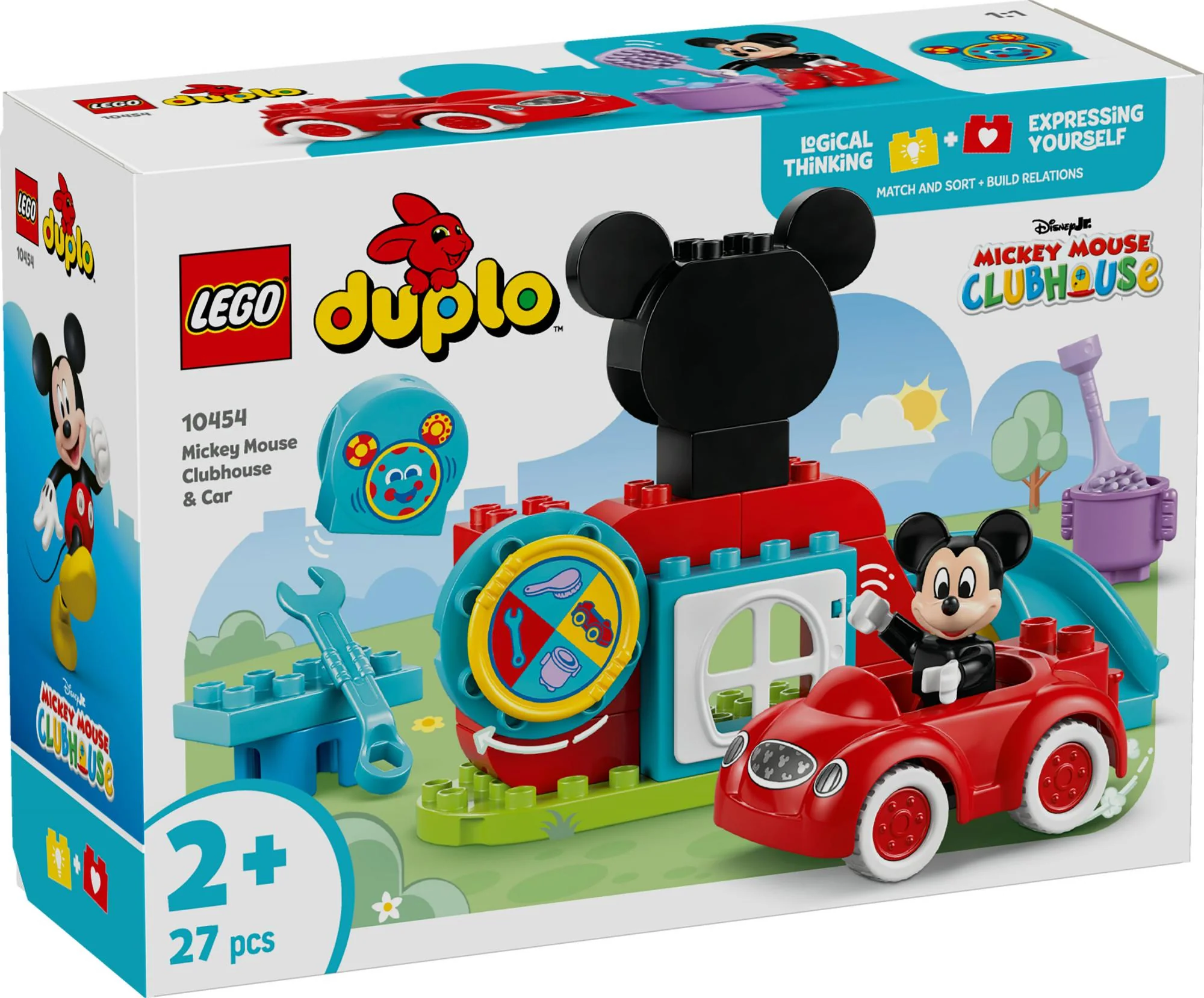 LEGO 10454 DUPLO Disney Mickey's clubhouse and car