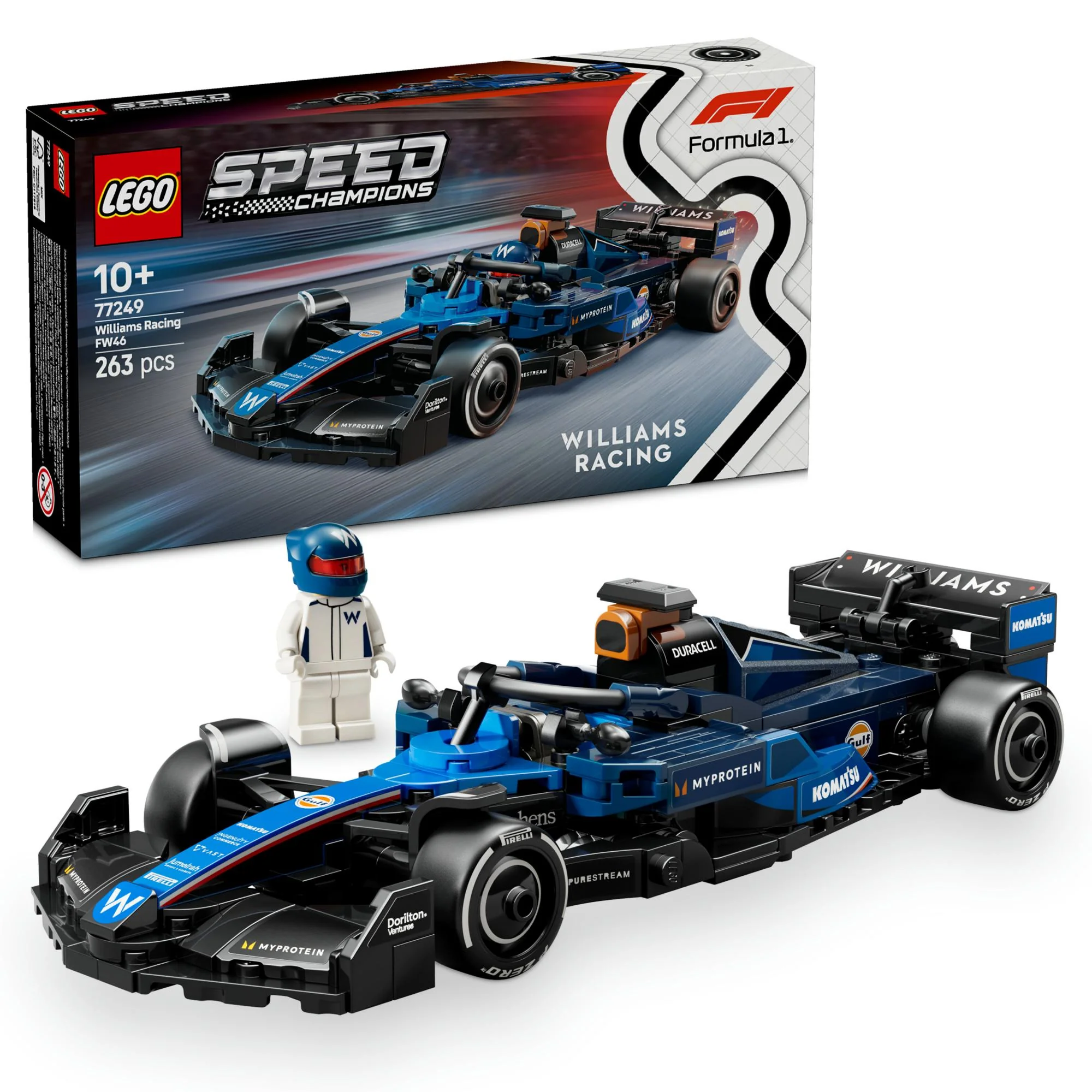 LEGO 77249 Speed Champions Williams Racing FW46 F1 Race Car