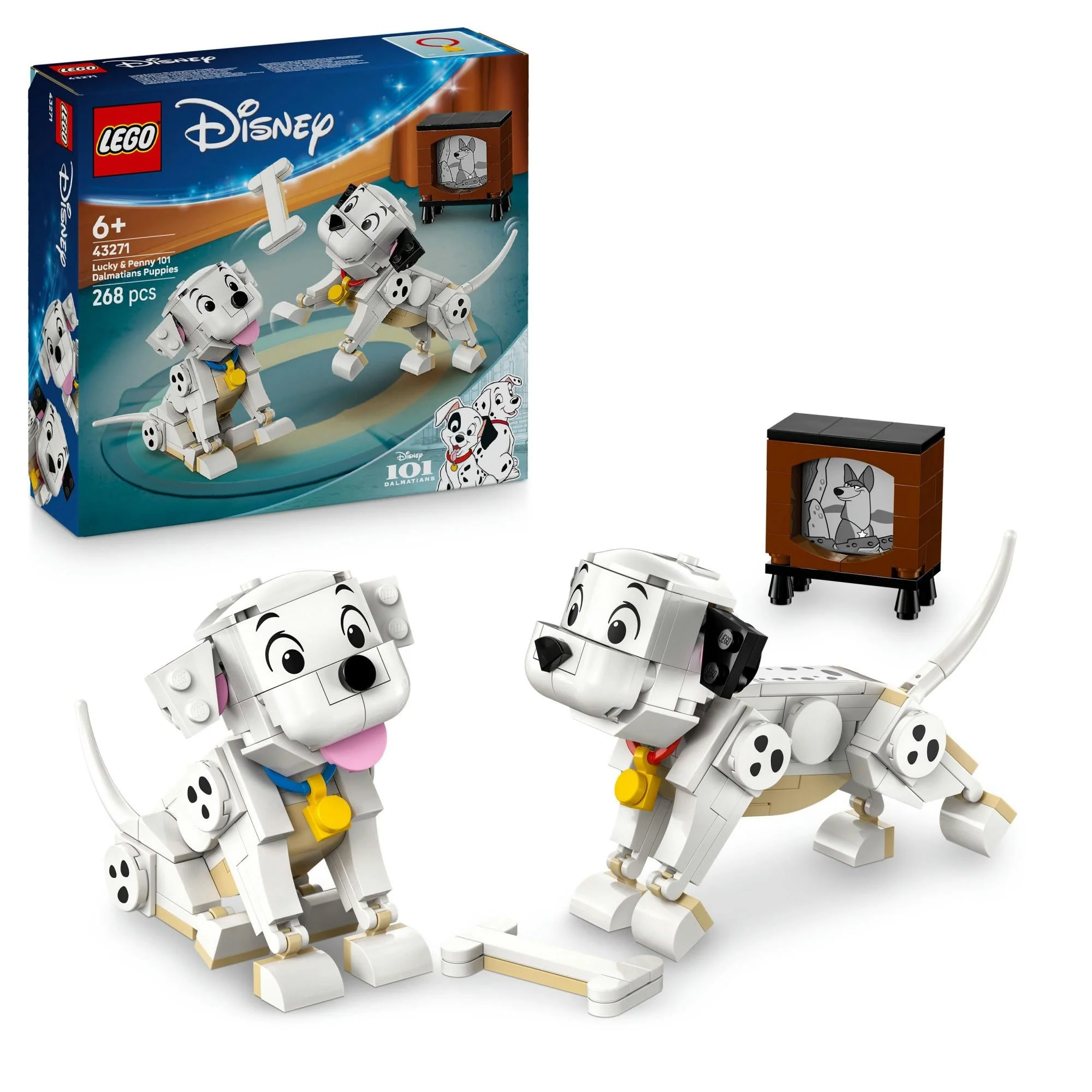 LEGO 43271 Disney Classic Puppies Lucky and Penny from 101 Dalmatians