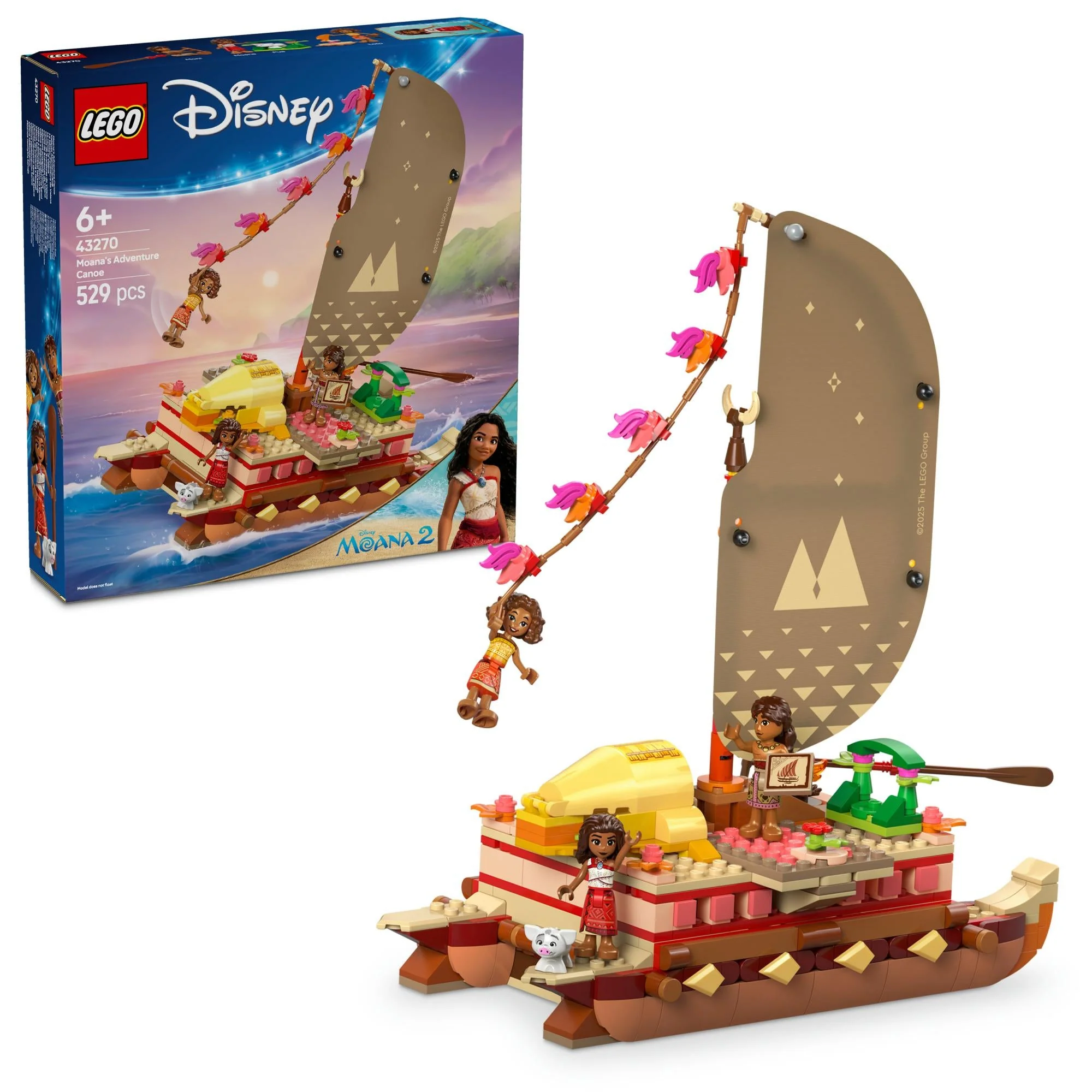 LEGO 43270 Disney Princess Vaiana's Adventure Raft
