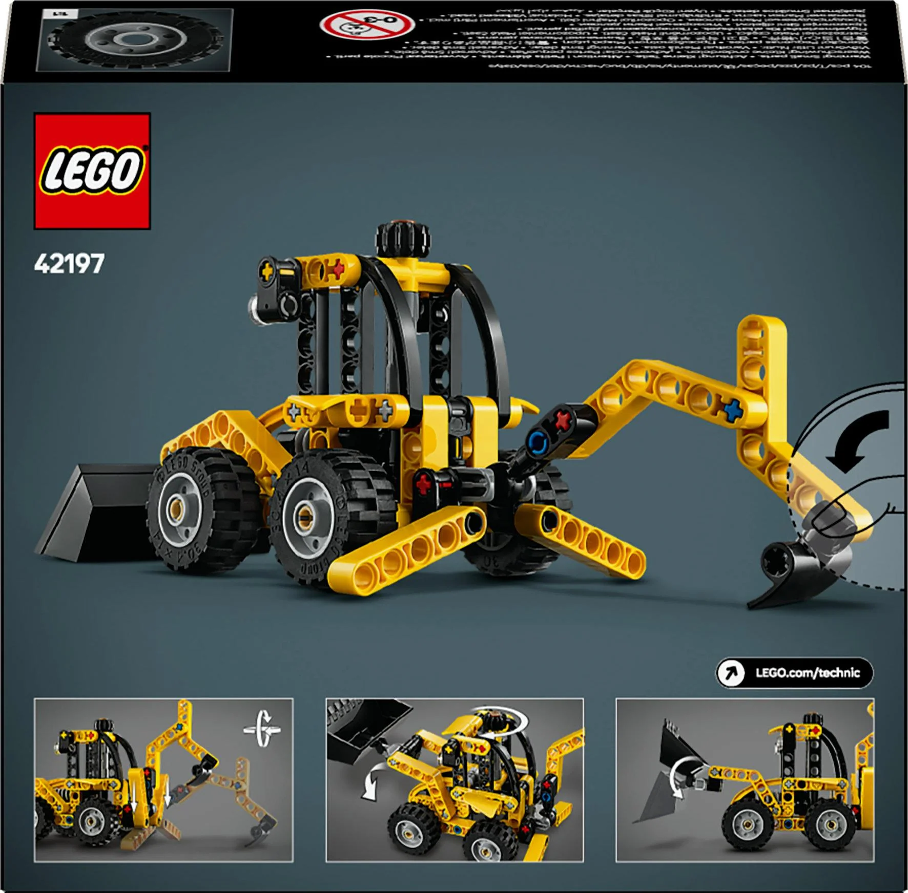 LEGO 42197 Technic Backhoe Loader