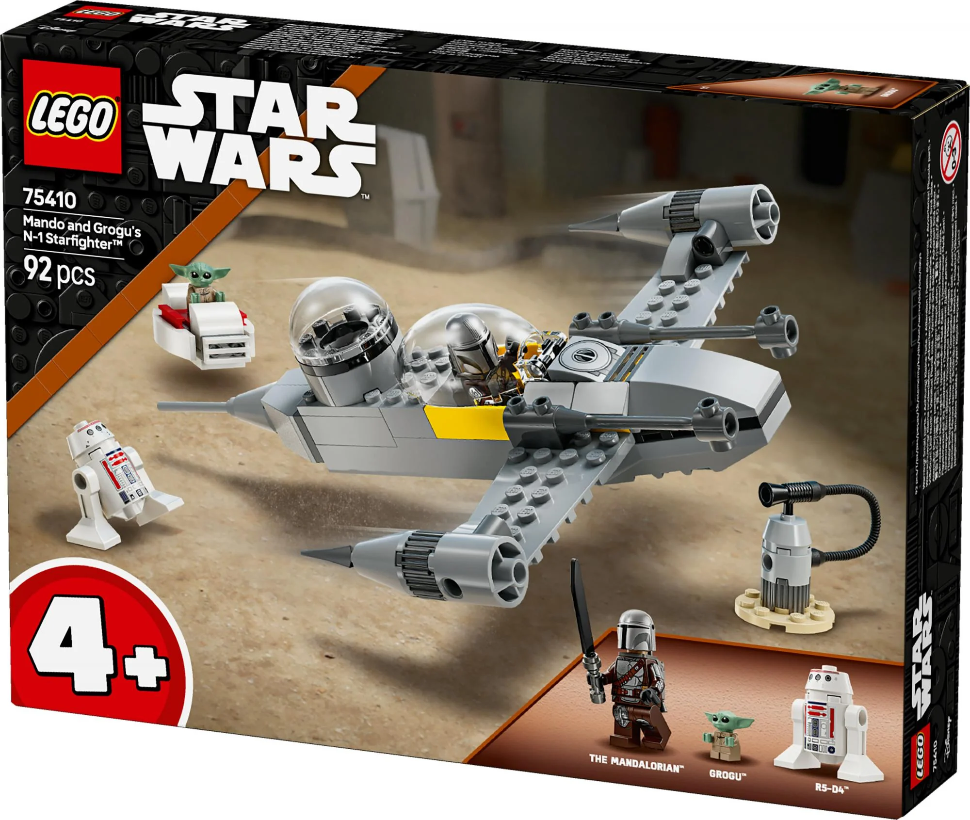 LEGO 75410 Star Wars Mando and Grogu's N-1 Starfighter