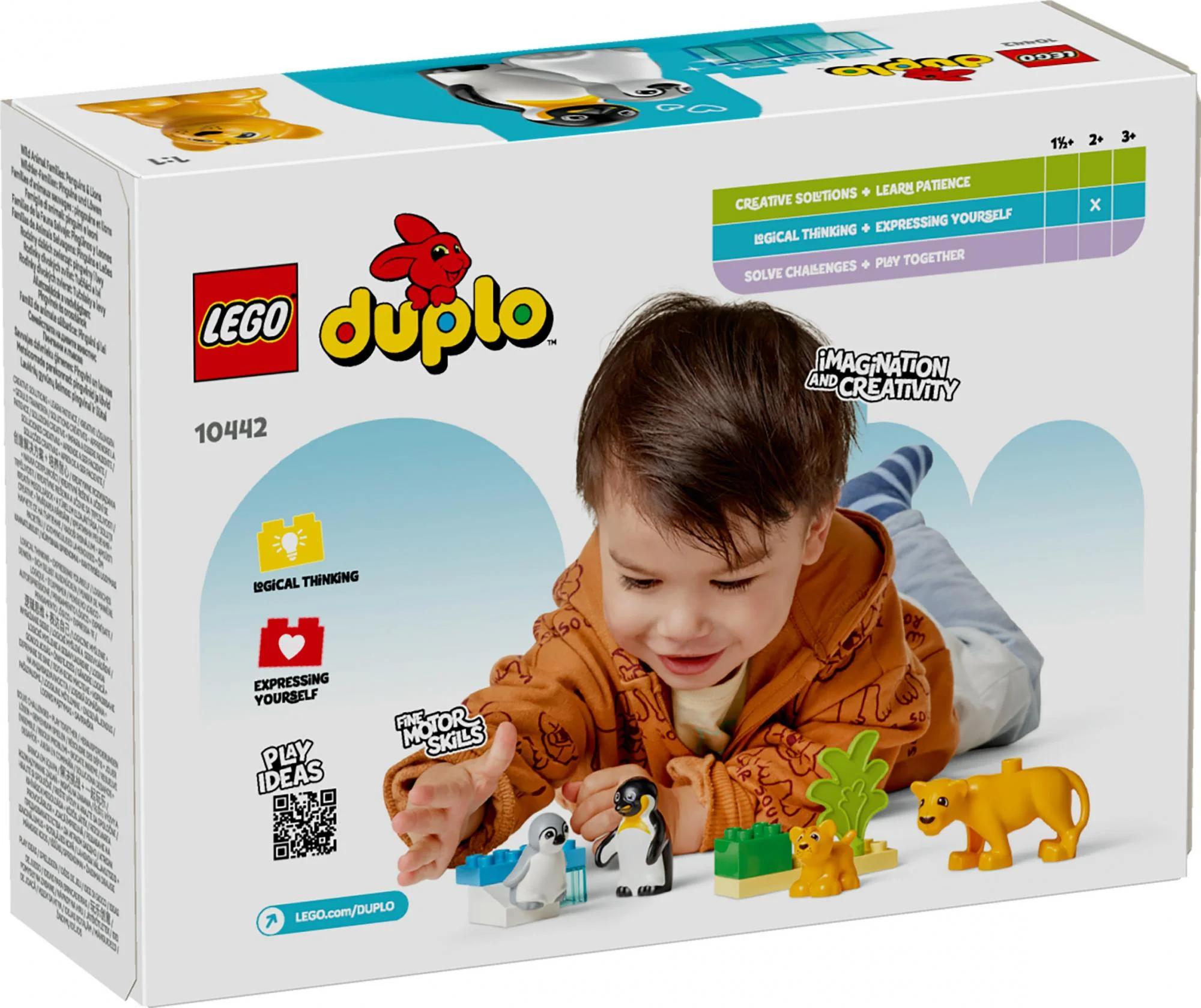 LEGO 10442 DUPLO Town wild animal families: penguins and lions