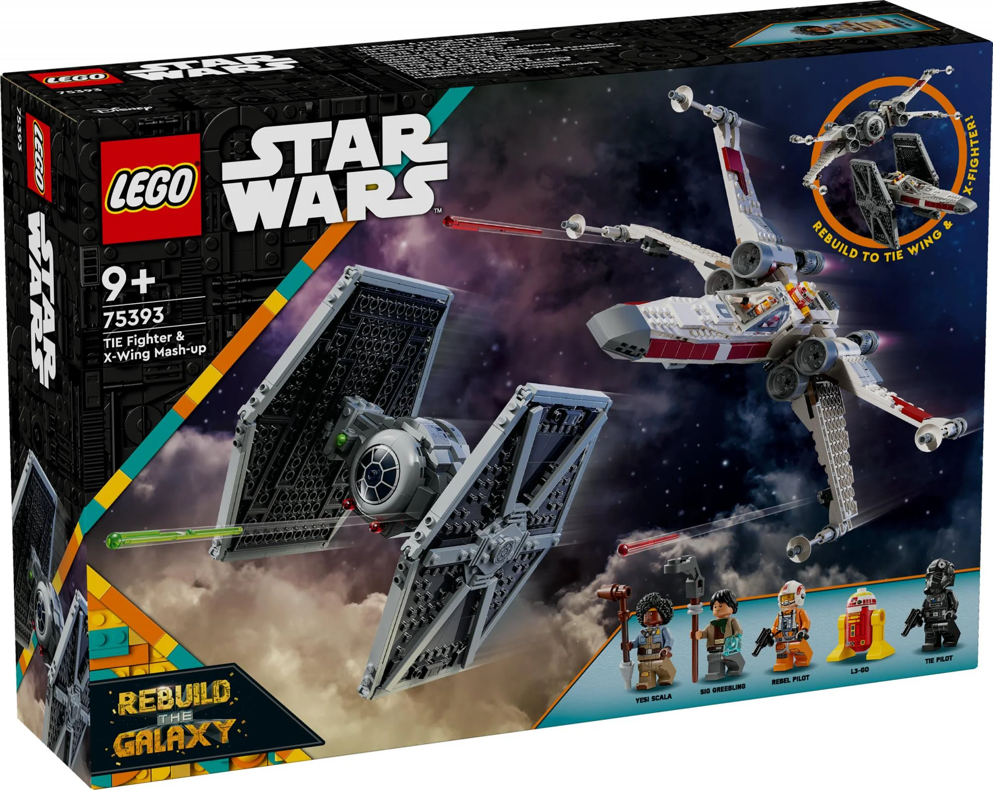 LEGO 75393 Star Wars Mashup of TIE Fighter & X-Wing