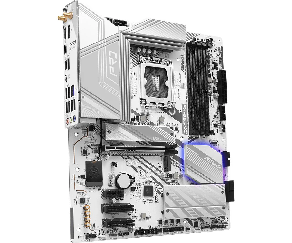 ASRock Z890 Pro RS WIFI White Motherboard ATX LGA-1851 Intel Z890