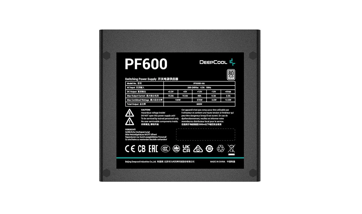 DeepCool PF600 600W 80+