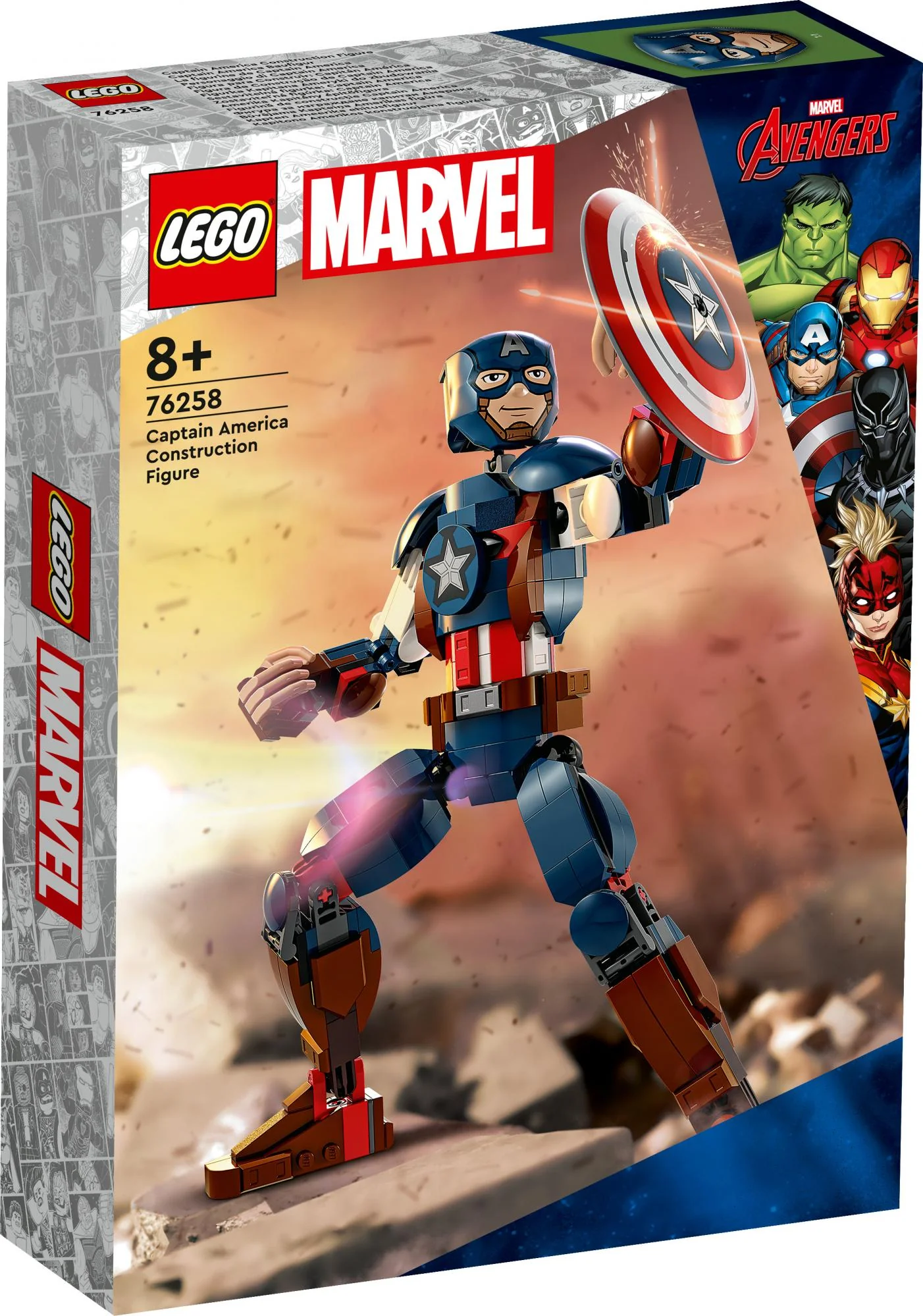 LEGO 76258 Marvel Super Heroes Captain America Buildable Figure
