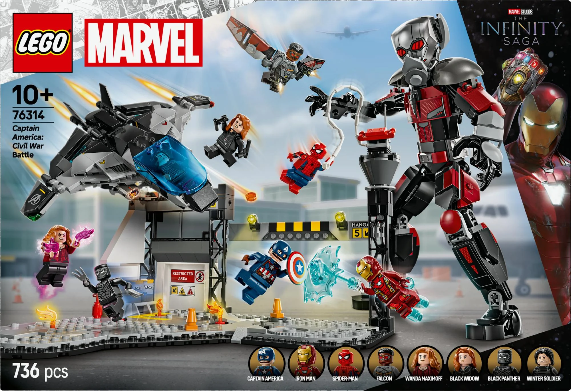 LEGO 76314 Marvel Super Heroes Captain America: Civil War Action Duel