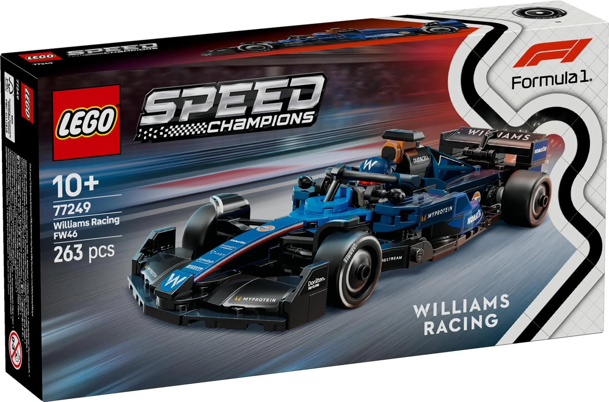 LEGO 77249 Speed Champions Williams Racing FW46 F1 Race Car