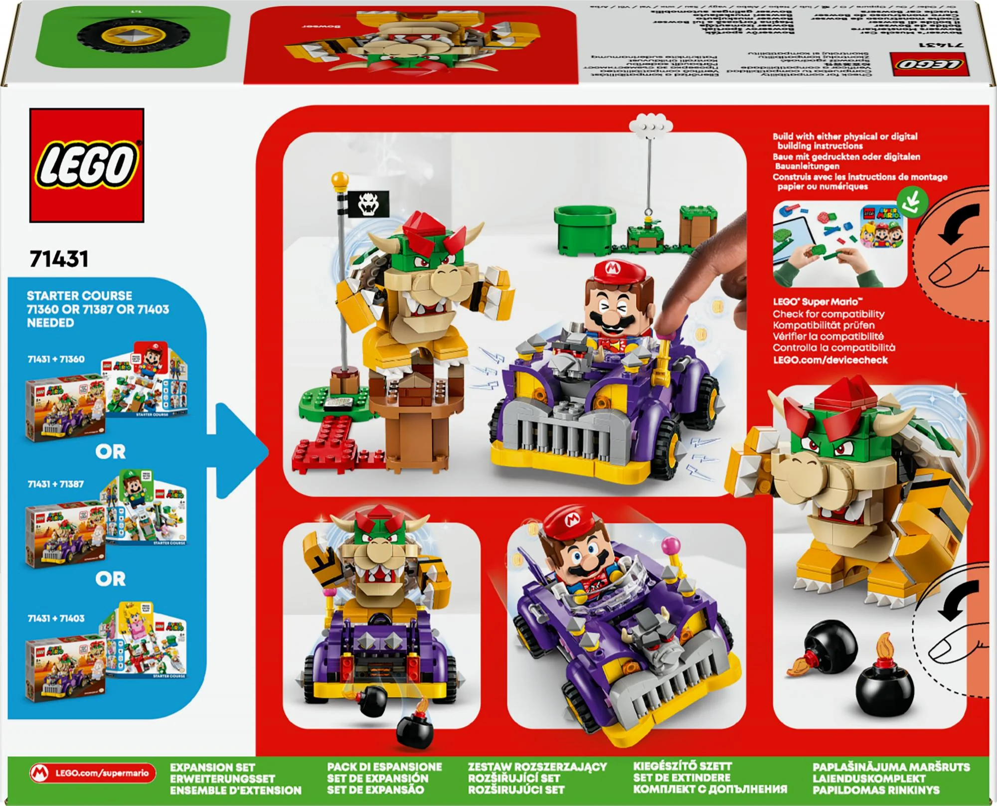 LEGO Super Mario - Bowser's Muscle Car Expansion Set (71431)