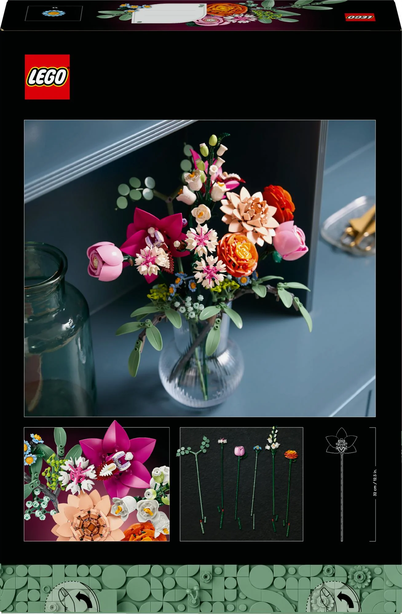 LEGO 10342 Botanicals Beautiful Pink Bouquet