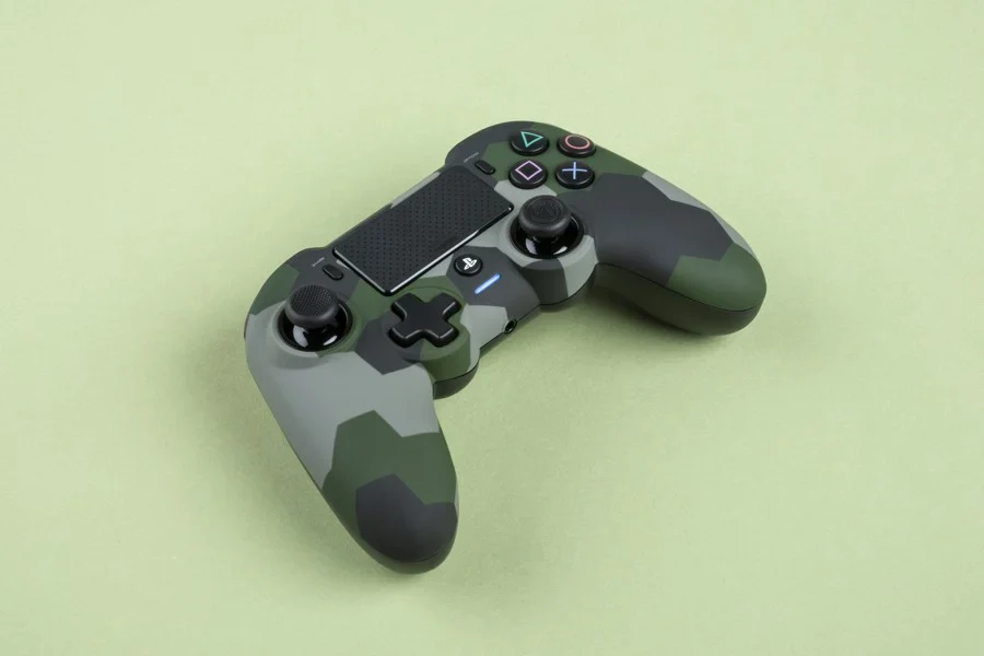 Nacon Trådløs Dualshock 4 V2 Controller Asymmetric Camo Grøn (PS4)