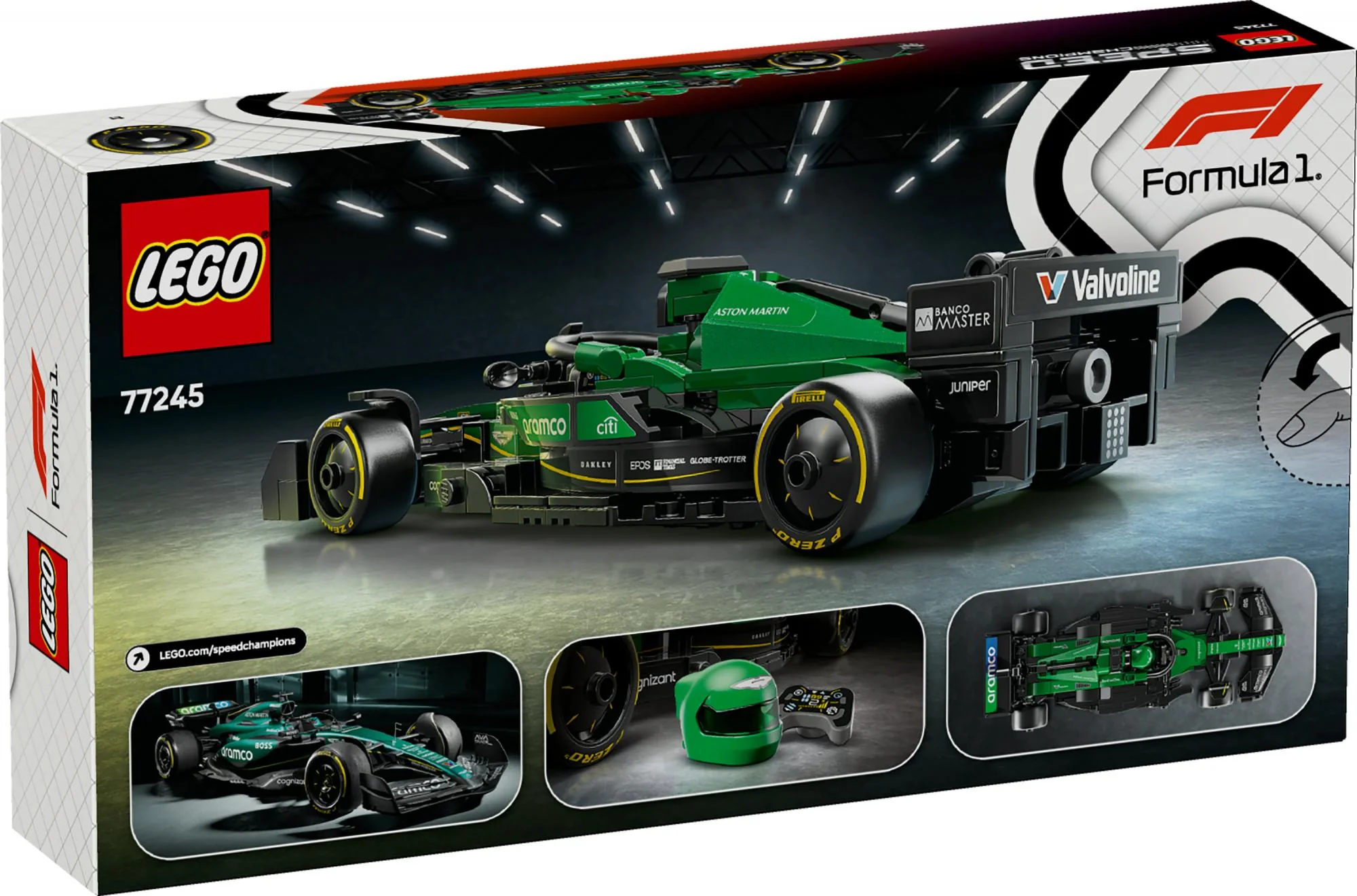 LEGO 77245 Speed Champions Aston Martin Aramco F1 AMR24 Racing Car