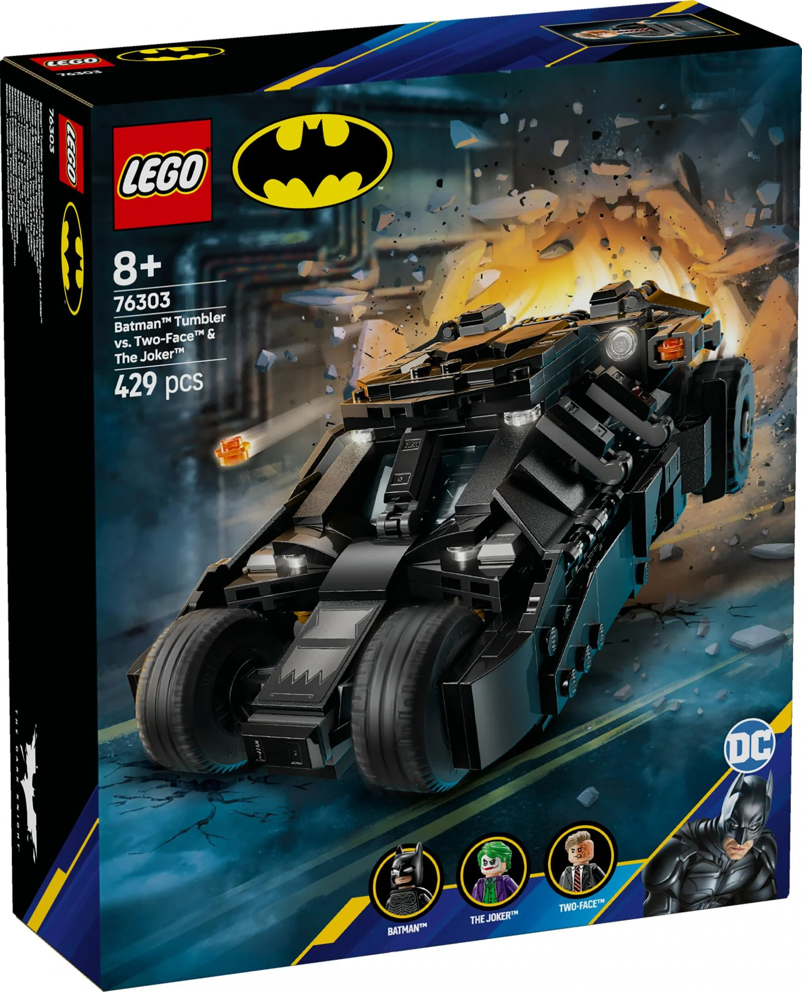 LEGO 76303 DC Super Heroes Batman Tumbler vs. Two Face & The Joker