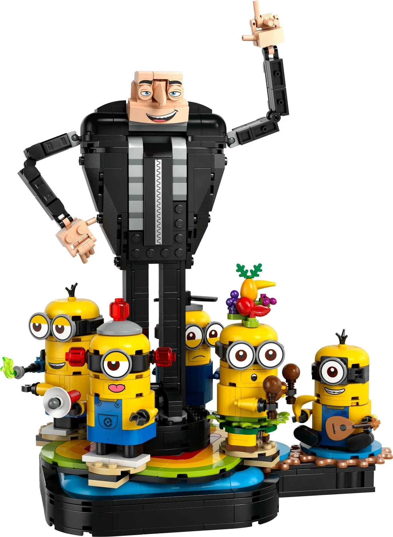 LEGO 75582 Minions Gru and the Minions made of LEGO bricks