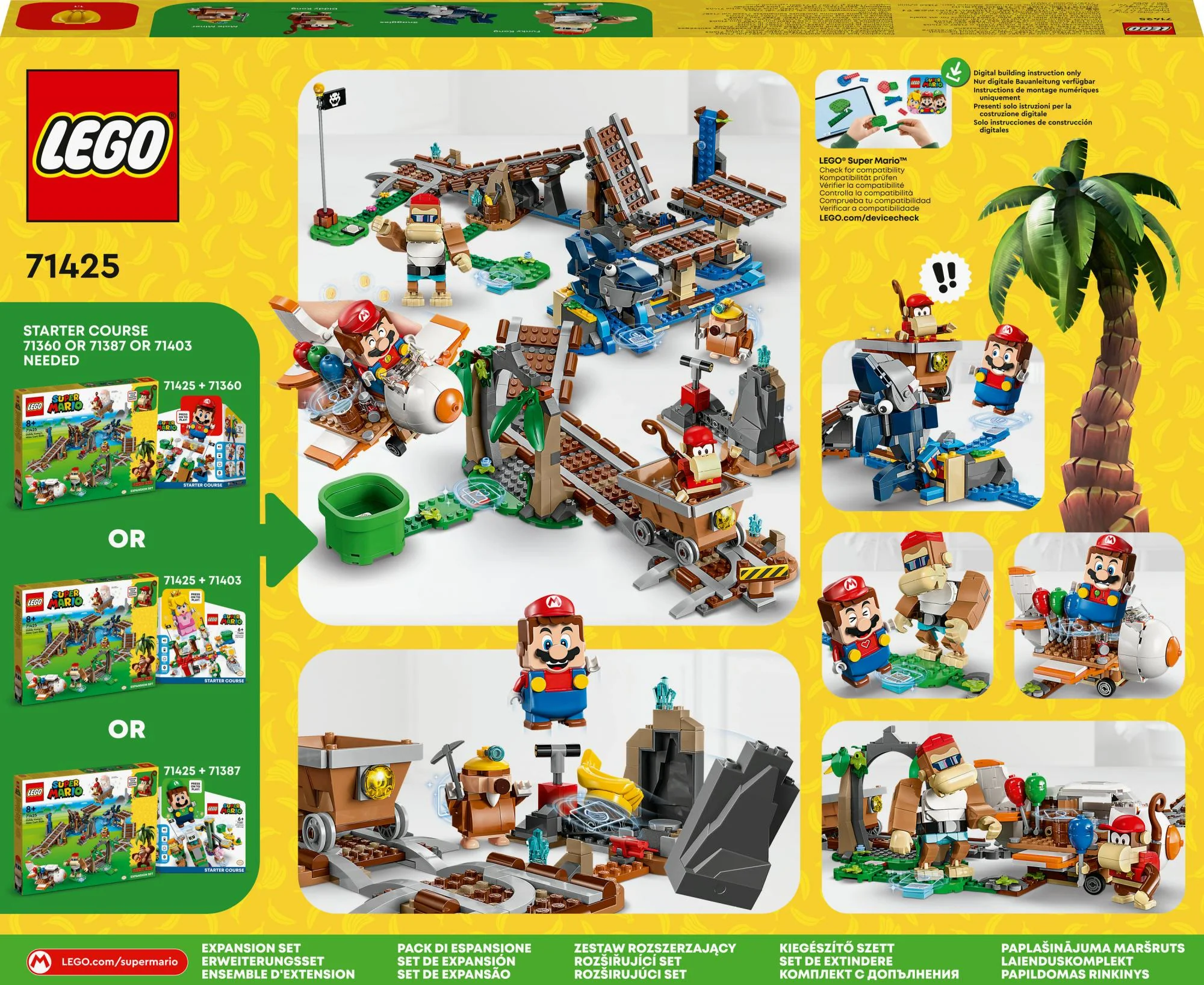 LEGO Super Mario - Diddy Kong's Mine Cart Ride Expansion Set (71425)
