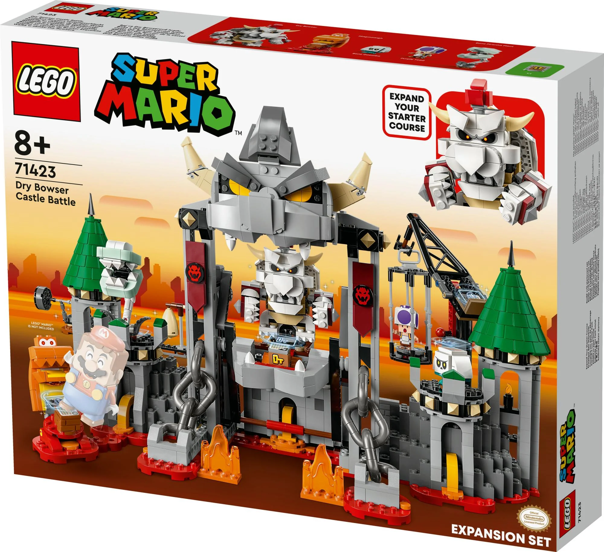 LEGO Super Mario - Dry Bowser Castle Battle Expansion Set (71423)