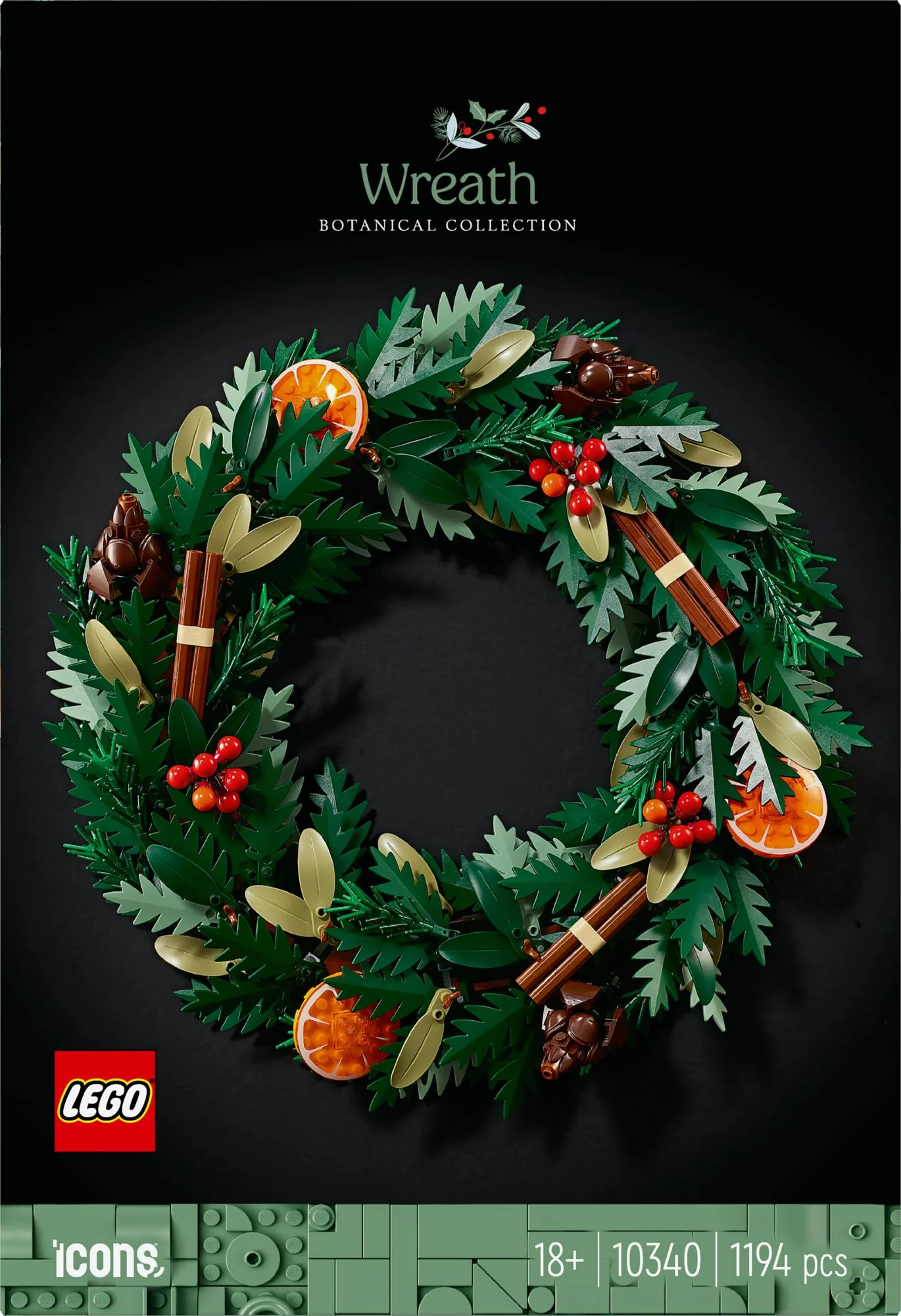 LEGO 10340 Icons Christmas Wreath