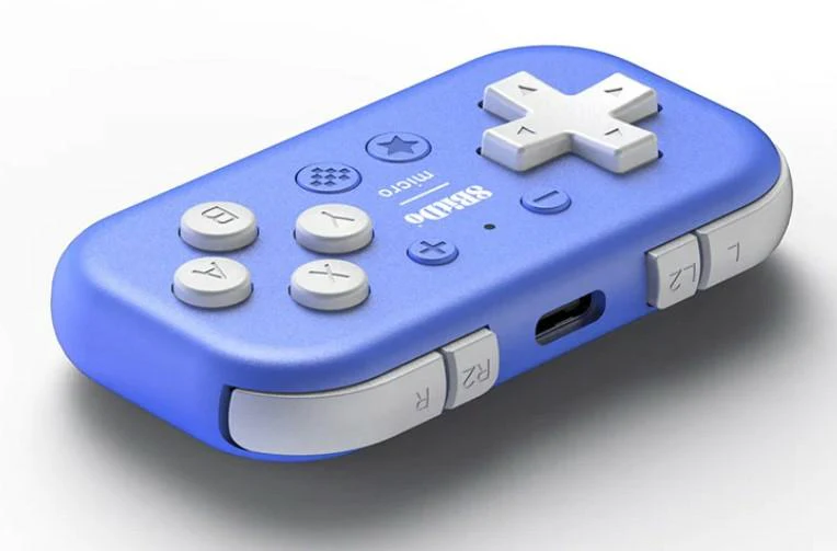 8BitDo Micro Bluetooth Gamepad - Blå