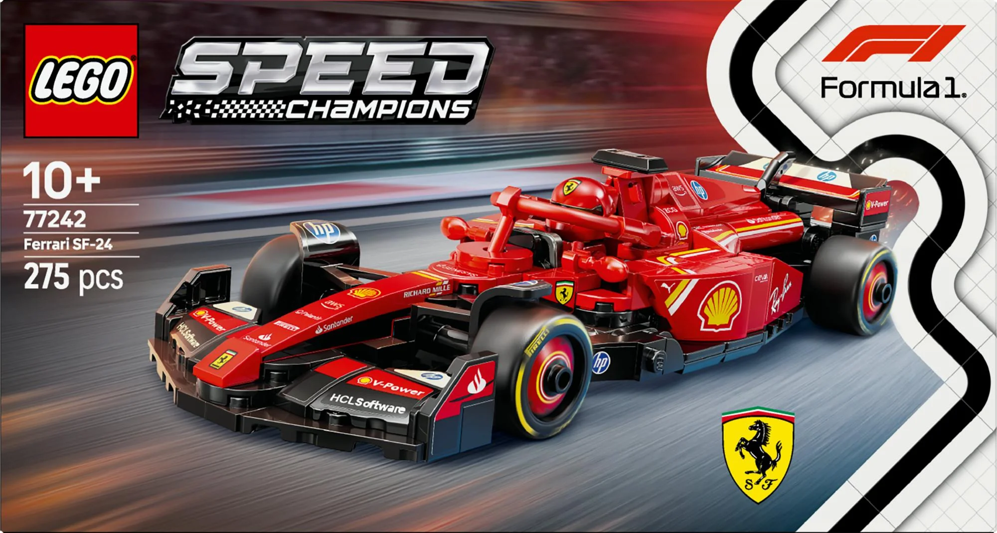 LEGO 77242 Speed Champions Ferrari SF-24 F1 Racing Car
