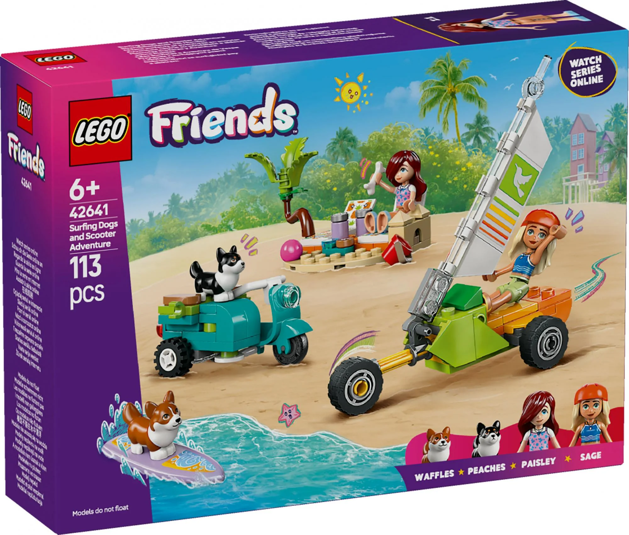 LEGO 42641 LEGO Friends Beach Adventure with Dogs