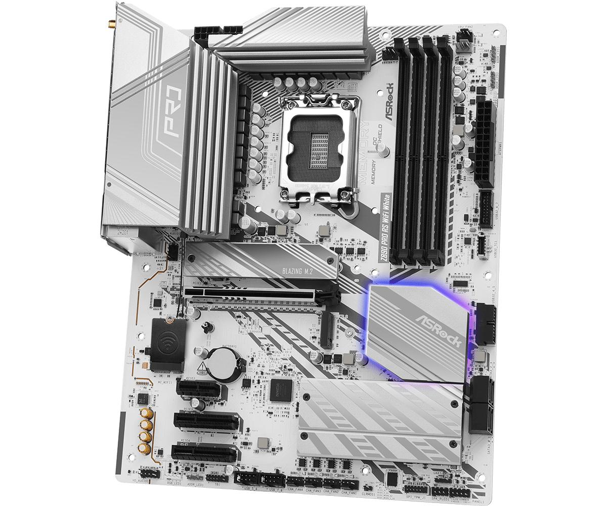 ASRock Z890 Pro RS WIFI White Motherboard ATX LGA-1851 Intel Z890