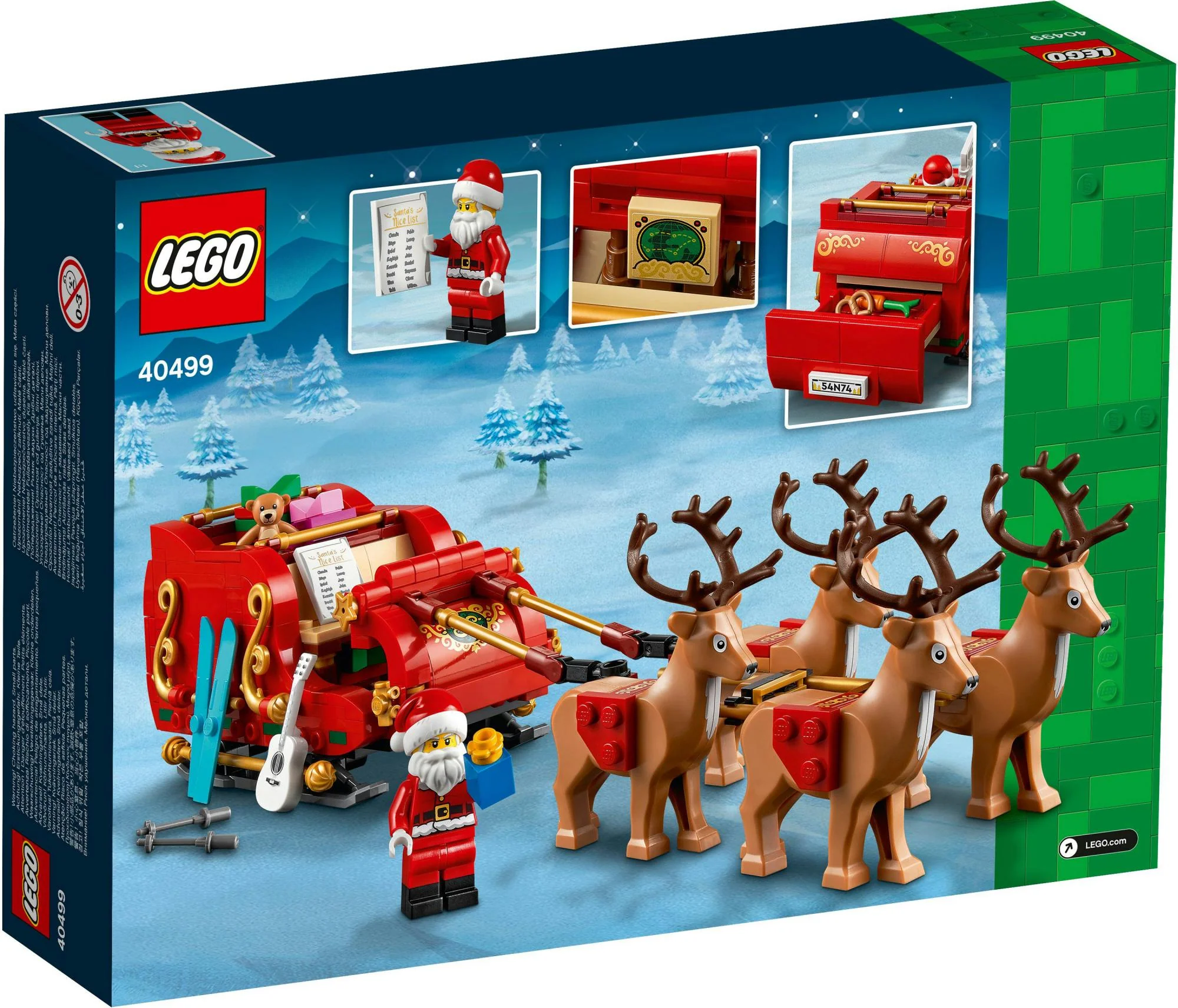 LEGO 40499 Iconic Santa's Sleigh