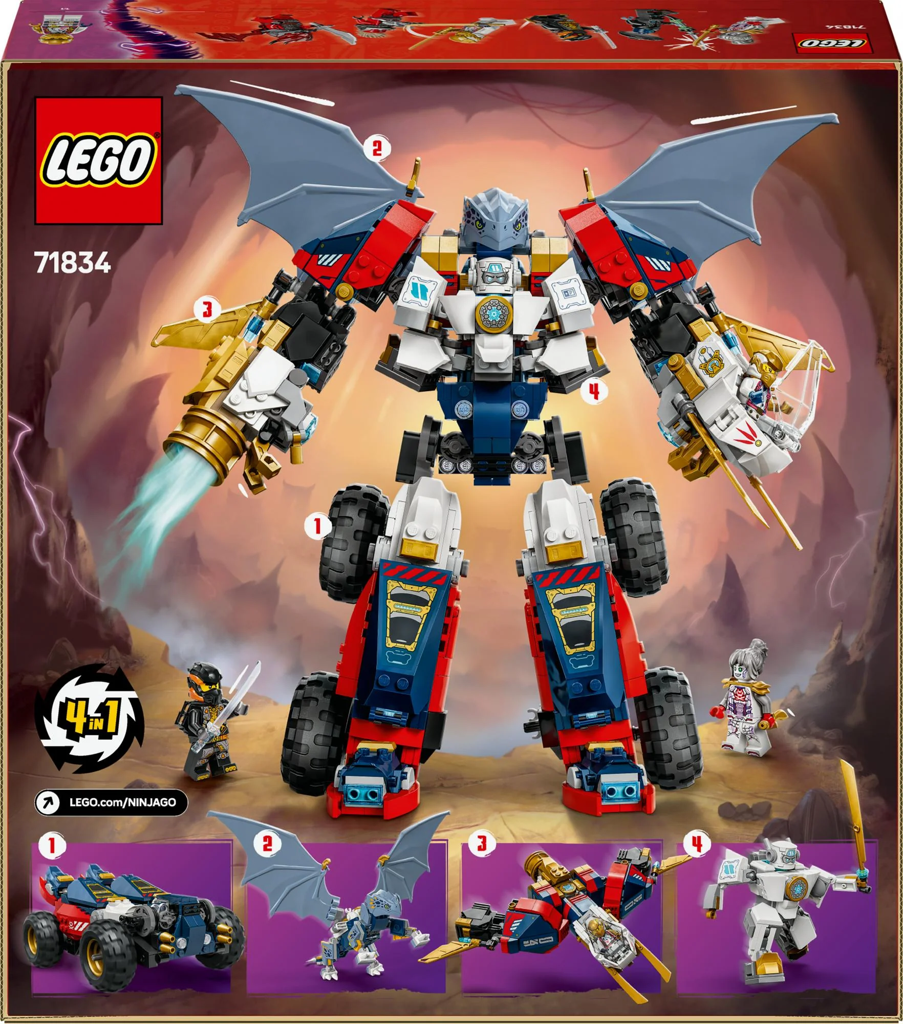 LEGO 71834 Ninjago Zane's Ultra Combo Mech