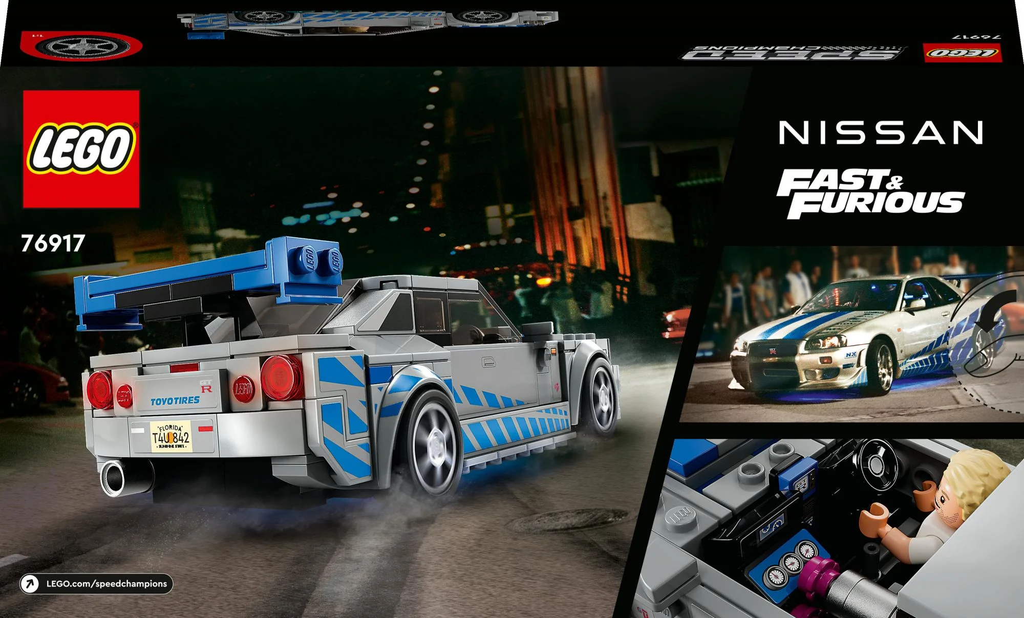 LEGO Speed Champions - 2 Fast 2 Furious Nissan Skyline GT-R R34 (76917)
