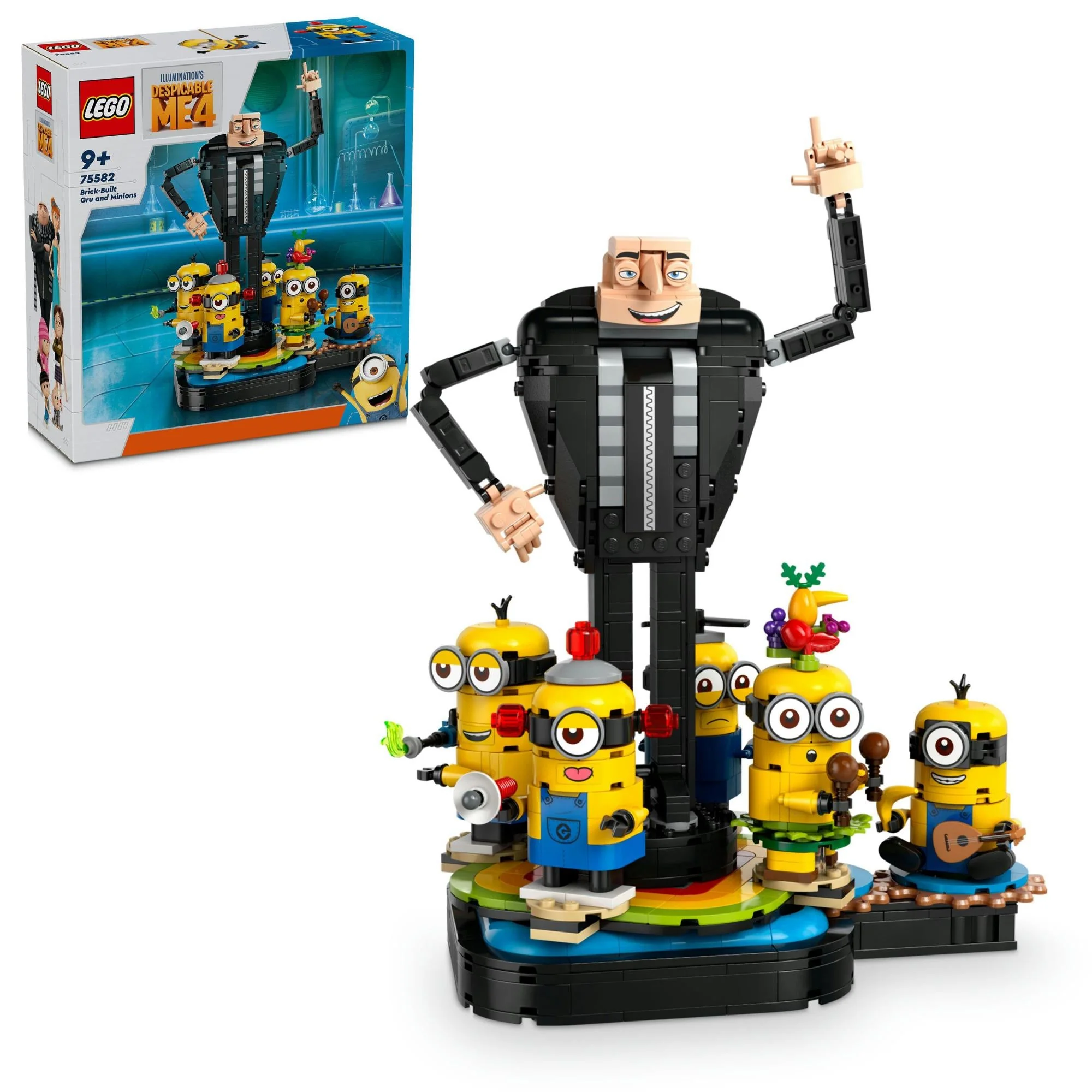LEGO 75582 Minions Gru and the Minions made of LEGO bricks