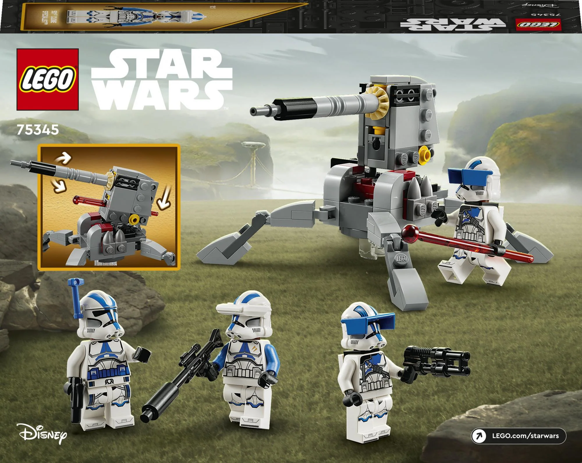 LEGO Star Wars - 501st Clone Troopers™ Battle Pack 75345