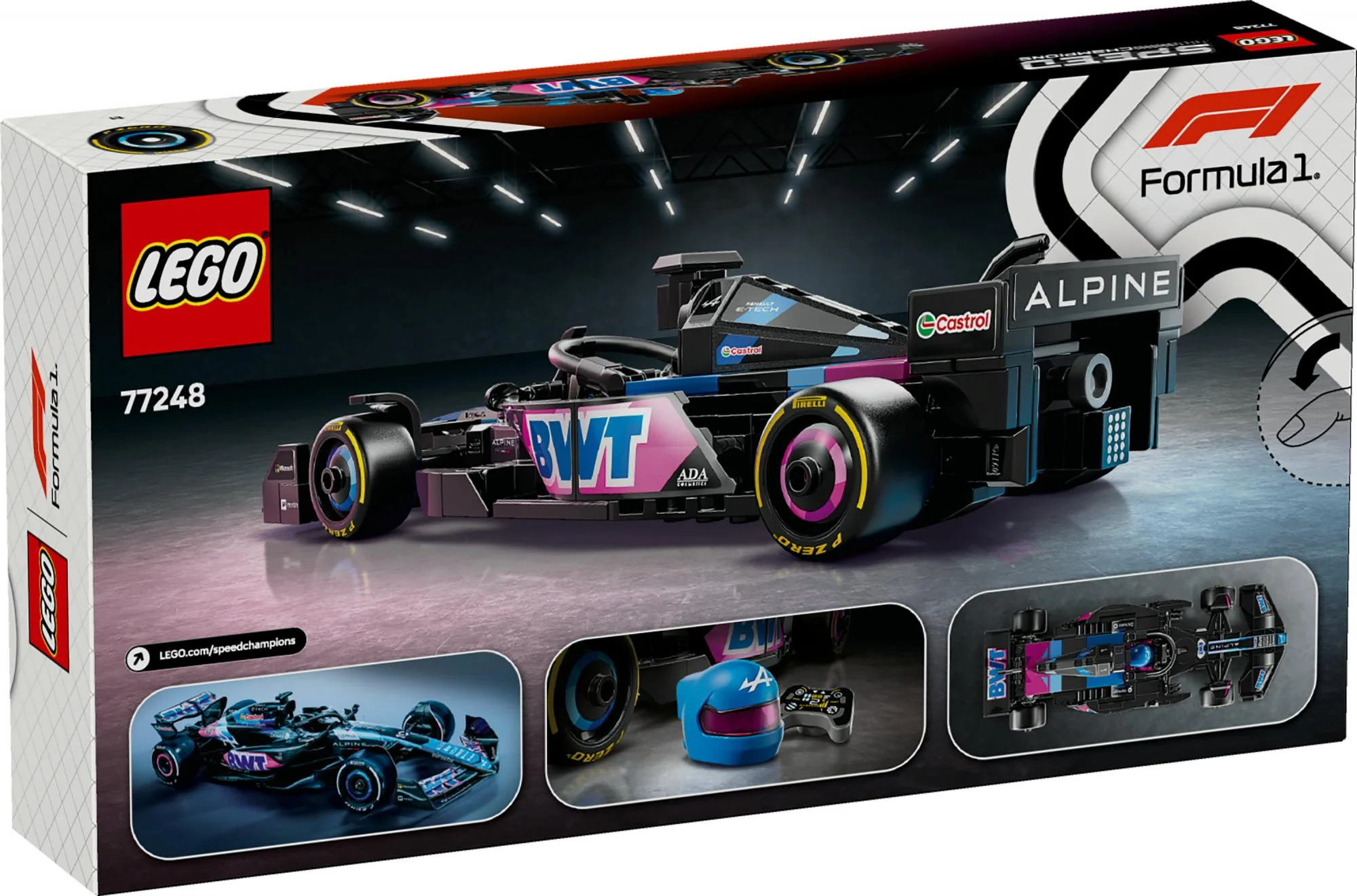 LEGO 77248 Speed Champions BWT Alpine F1 Team A524 Racing Car