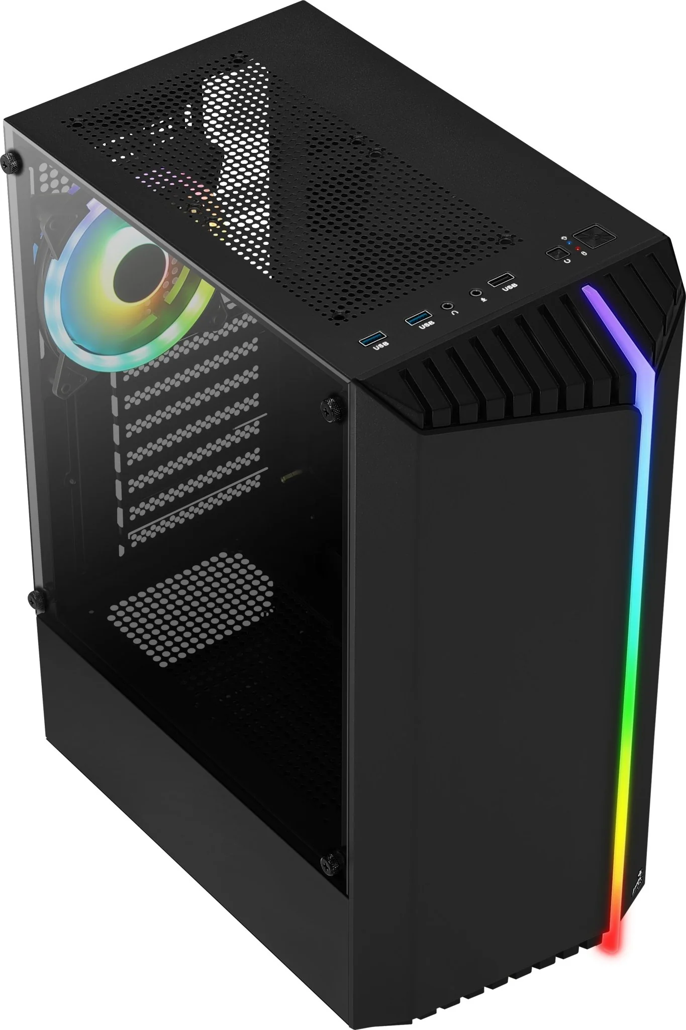 AeroCool PGS V Series Bionic Tower ATX Ohne Netzteil Schwarz